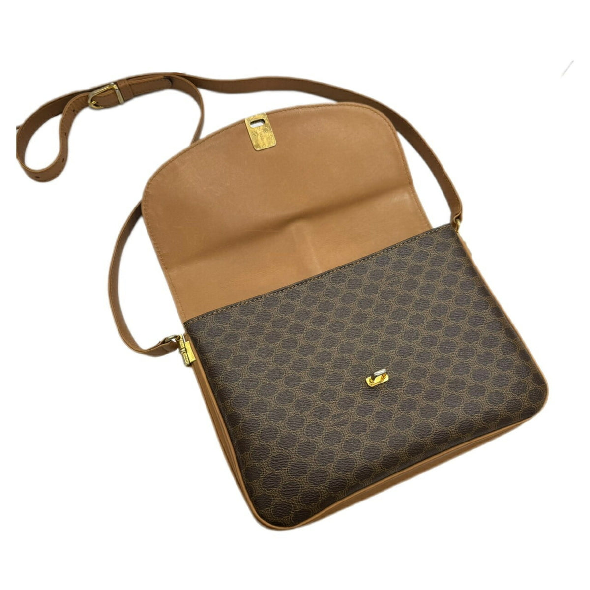 Celine Brown Pvc Shoulder Bag (Pre-Owned)