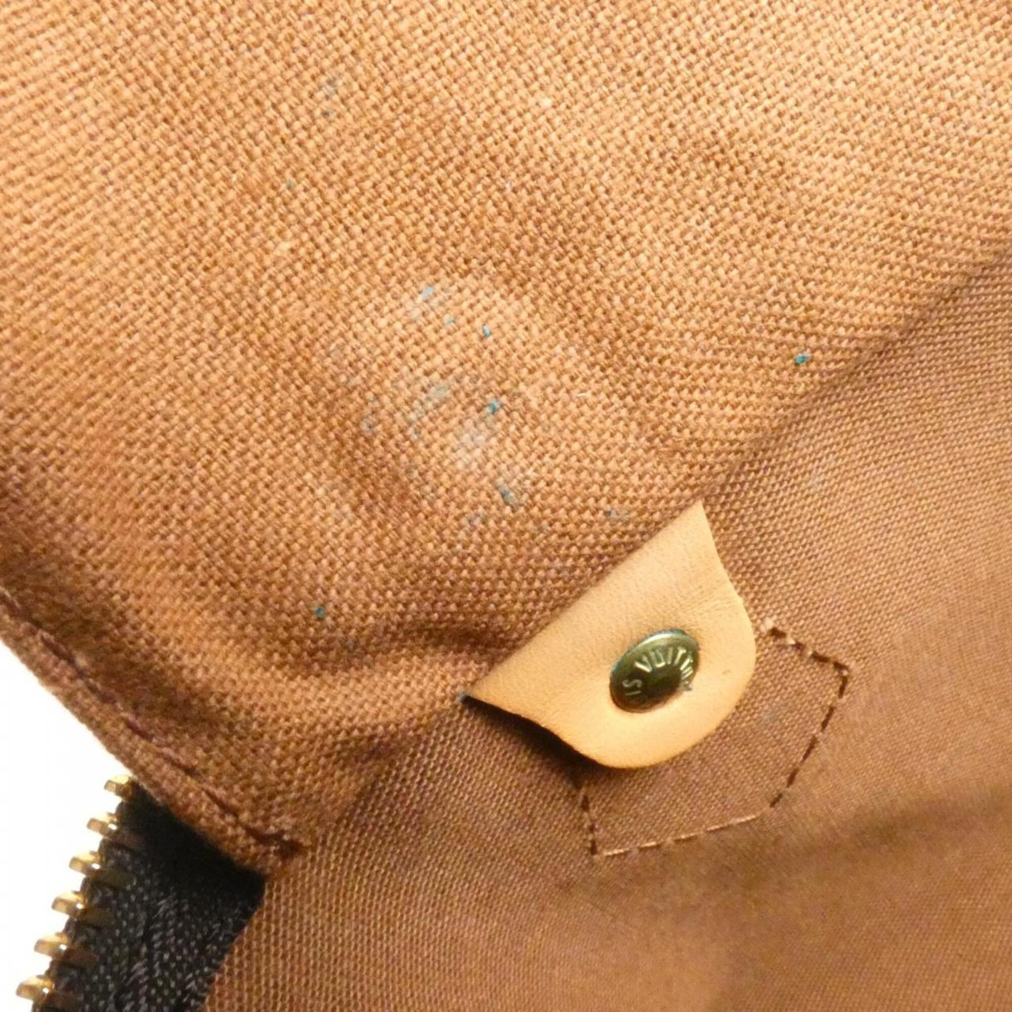Louis Vuitton Monogram Marron Coated Canvas Boston Bag (Pre-Owned)