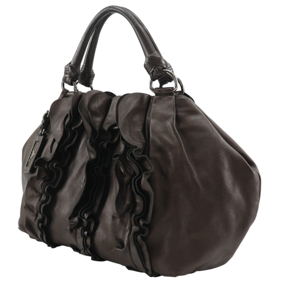 Prada Brown Leather Tote Bag (Pre-Owned)