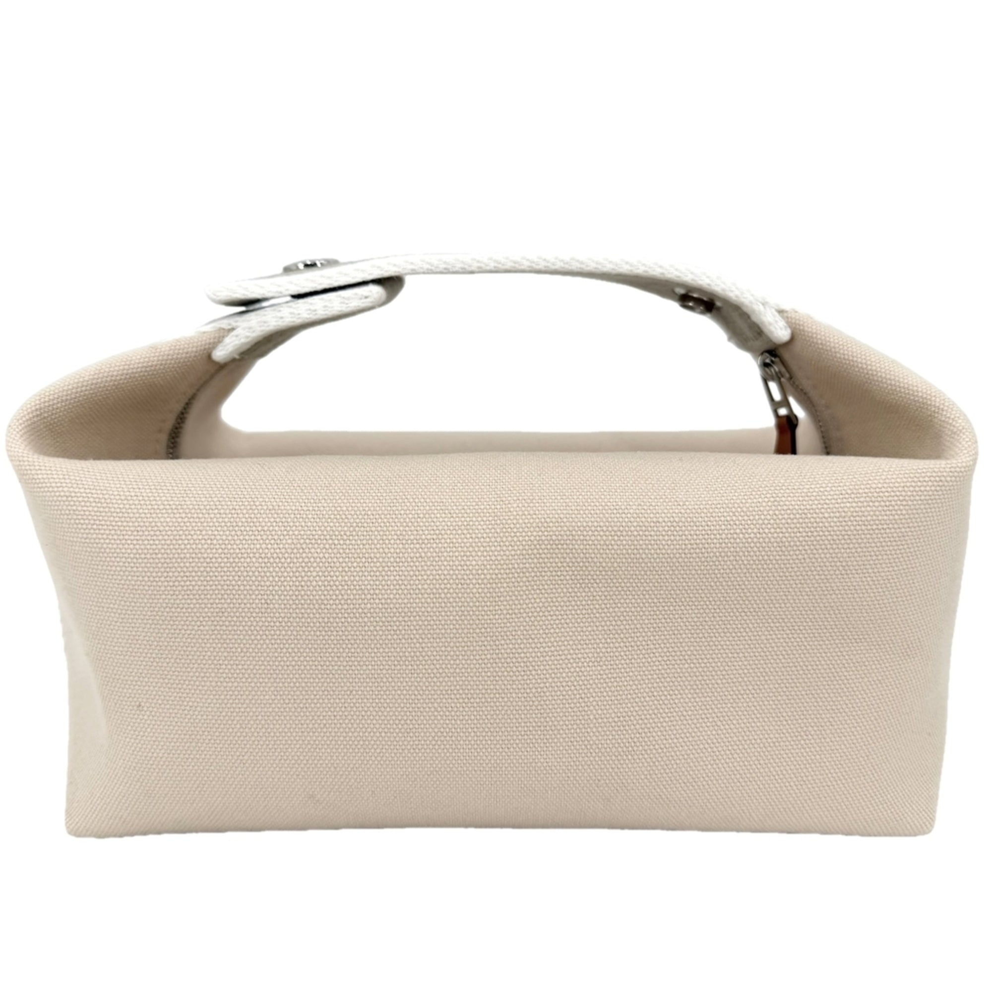 Hermes Beige White Toile H Handbag (Pre-Owned)