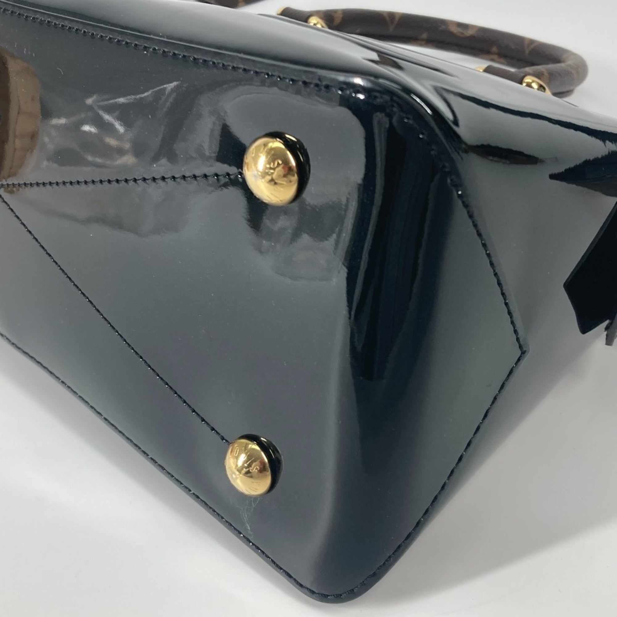 Louis Vuitton Black Brown Monogram Noir Vernis Shoulder Bag Tote Bag (Pre-Owned)