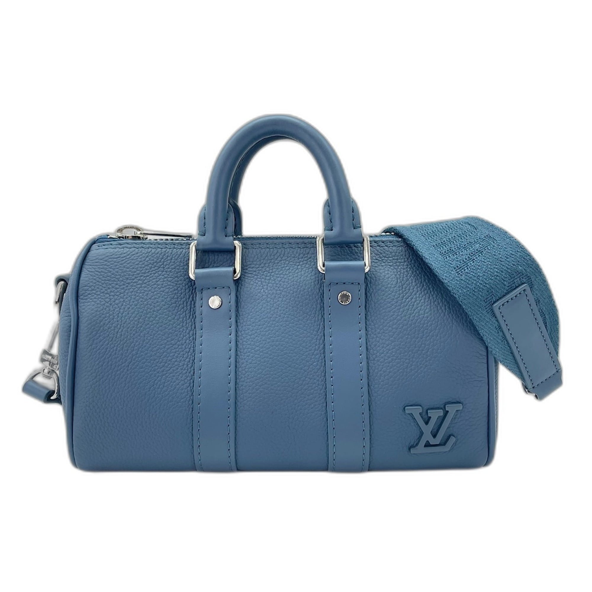 Louis Vuitton Navy Handbag (Pre-Owned)