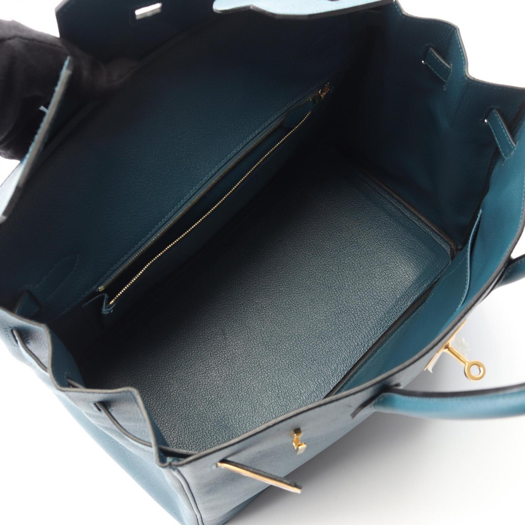 Hermes Green Epsom Leather Leather Handbag (Pre-Owned)