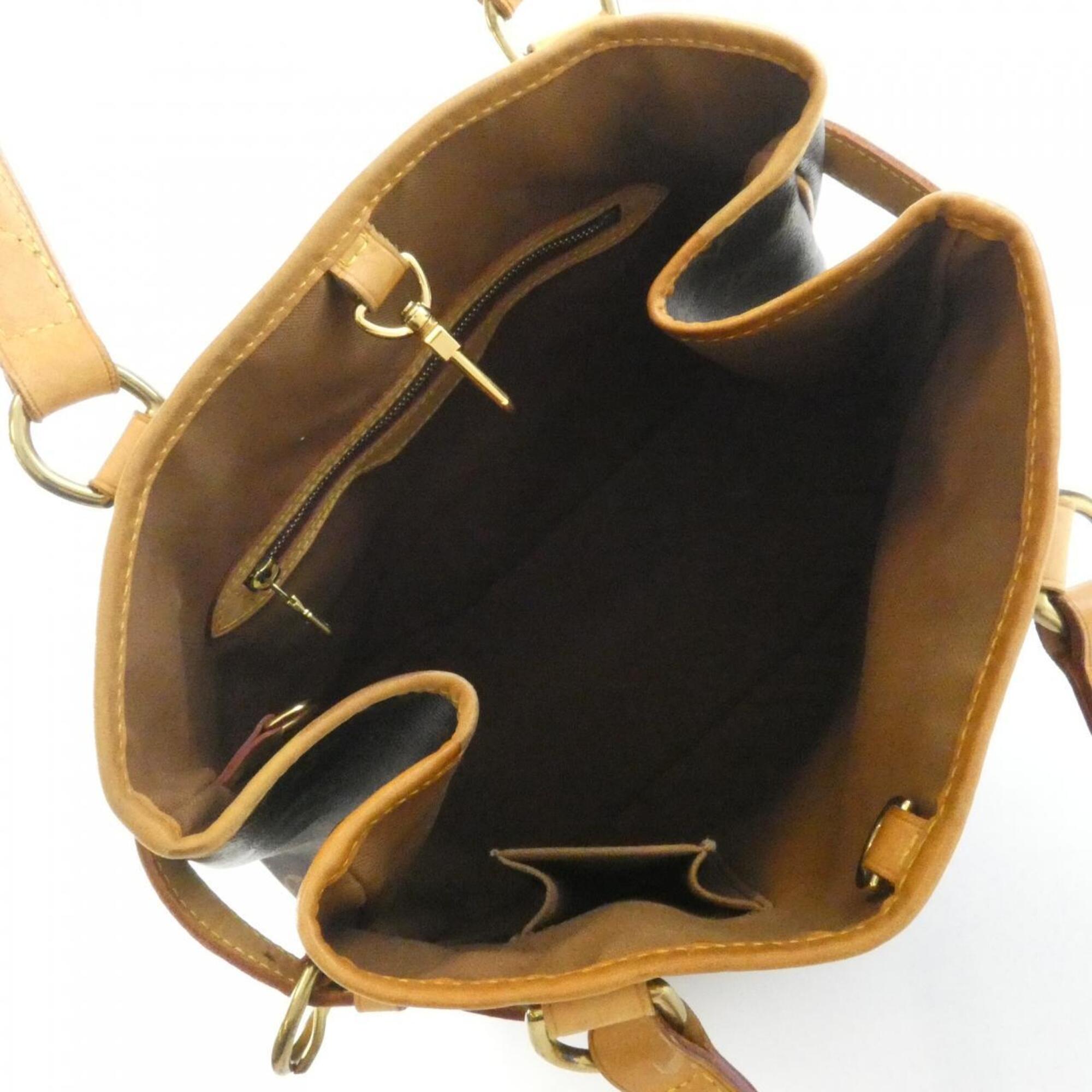 Louis Vuitton Monogram Marron Coated Canvas Shoulder Bag (Pre-Owned)