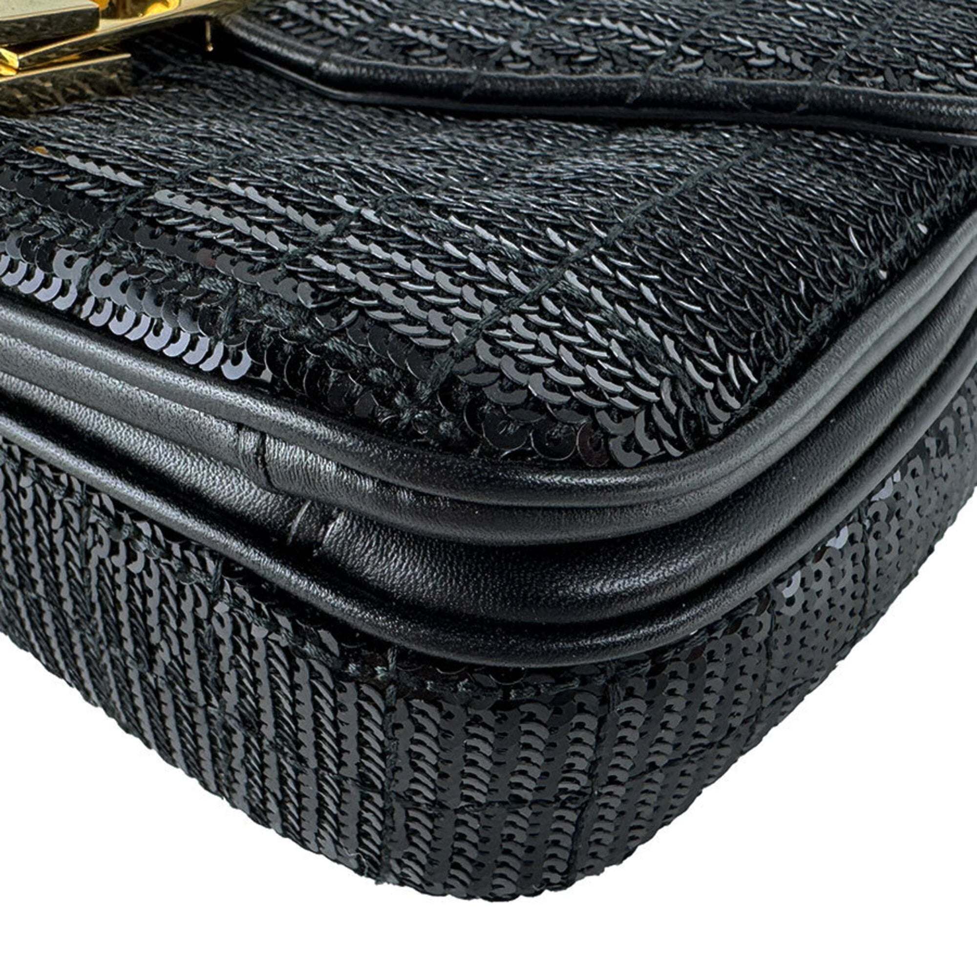 Celine Black Spangles Shoulder Bag (Pre-Owned)