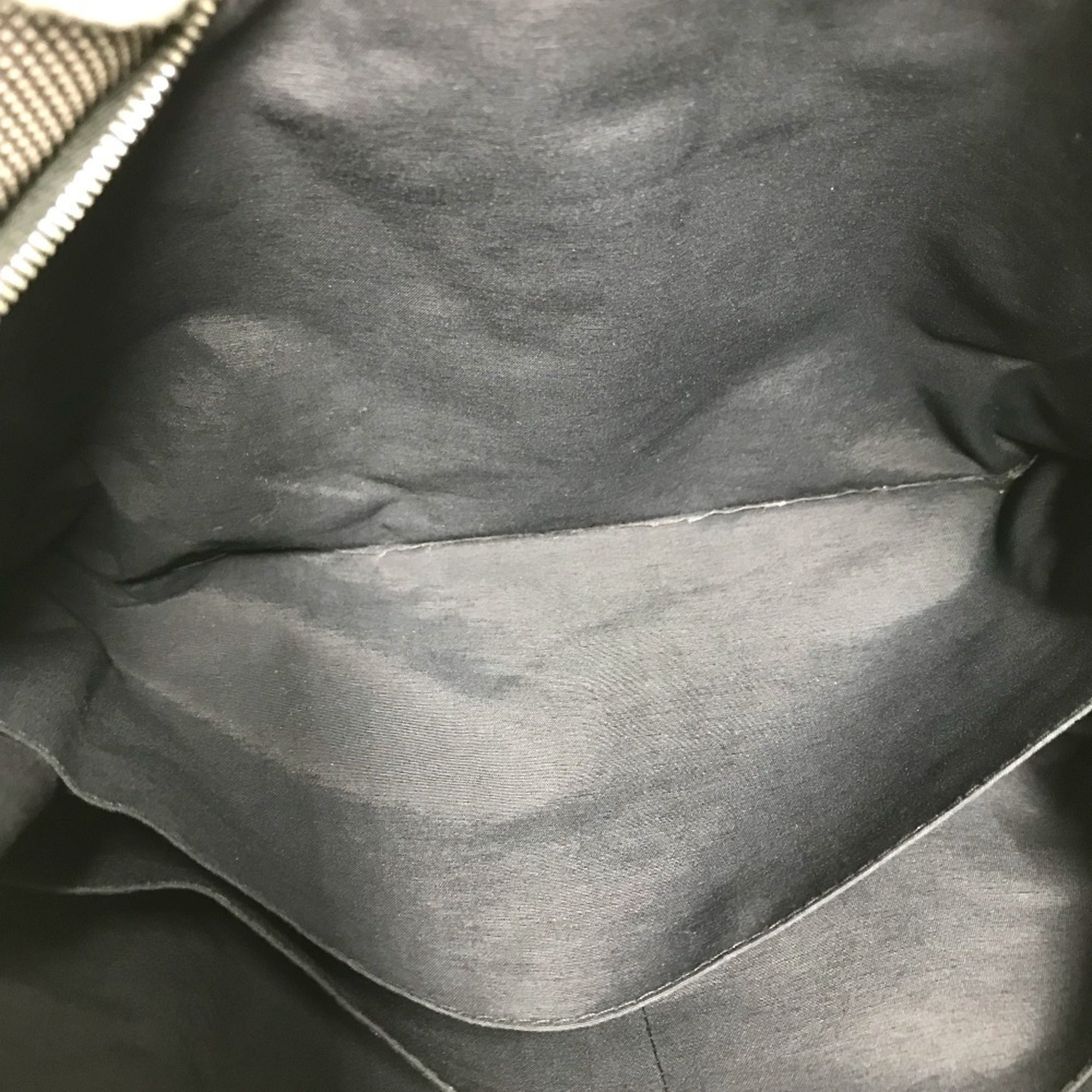 Hermes Her Line Gray Canvas Clutch Bag (Pre-Owned)