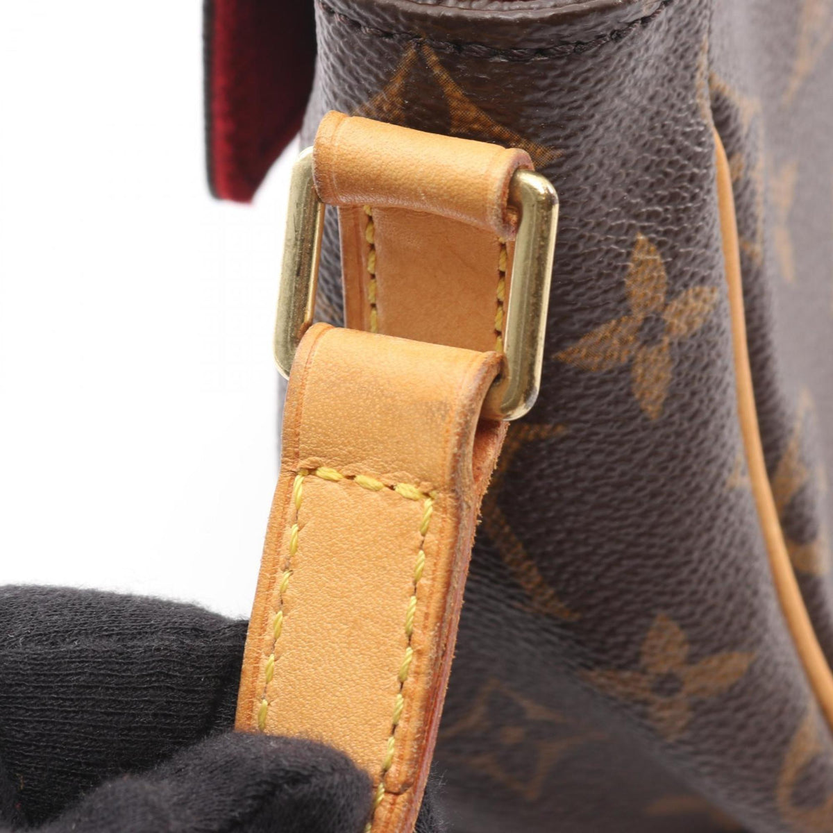 Louis Vuitton Monogram Brown Coated Canvas Leather Shoulder Bag (Pre-Owned)
