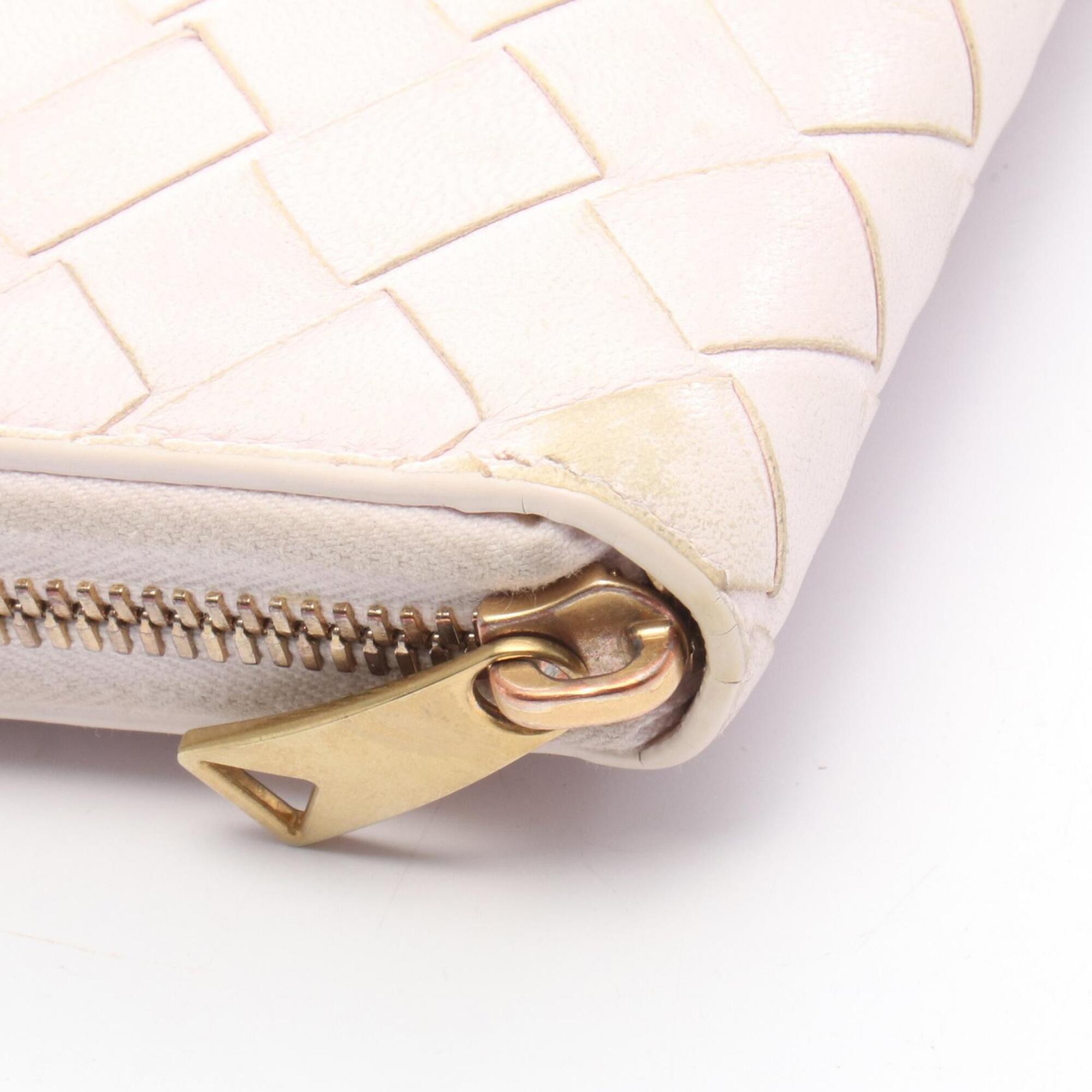 Bottega Veneta Pink Intrecciato Long Wallet (Bi-Fold) (Pre-Owned)