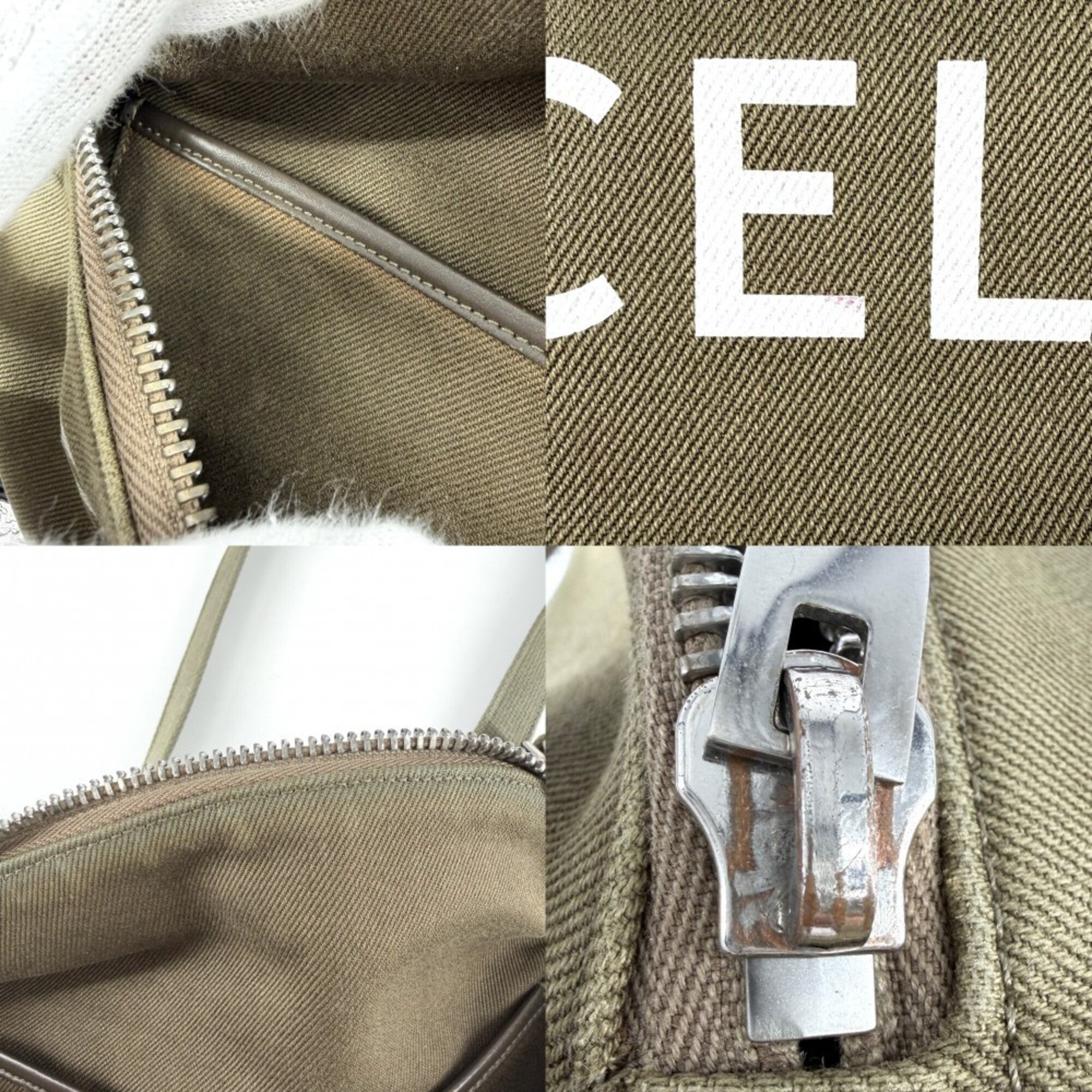 Celine Khaki Canvas Fanny Pack (Pre-Owned)