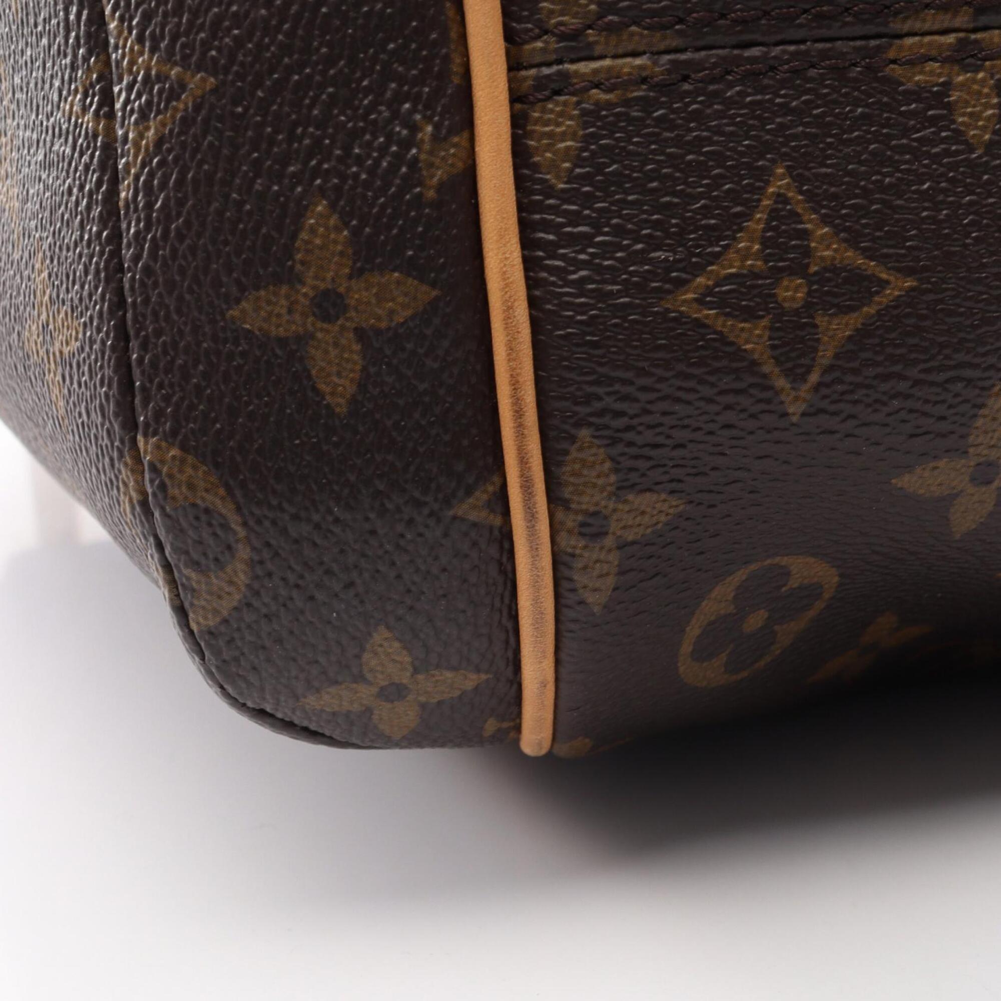 Louis Vuitton Brown Coated Canvas Pvc Monogram Leather Handbag Tote Bag (Pre-Owned)
