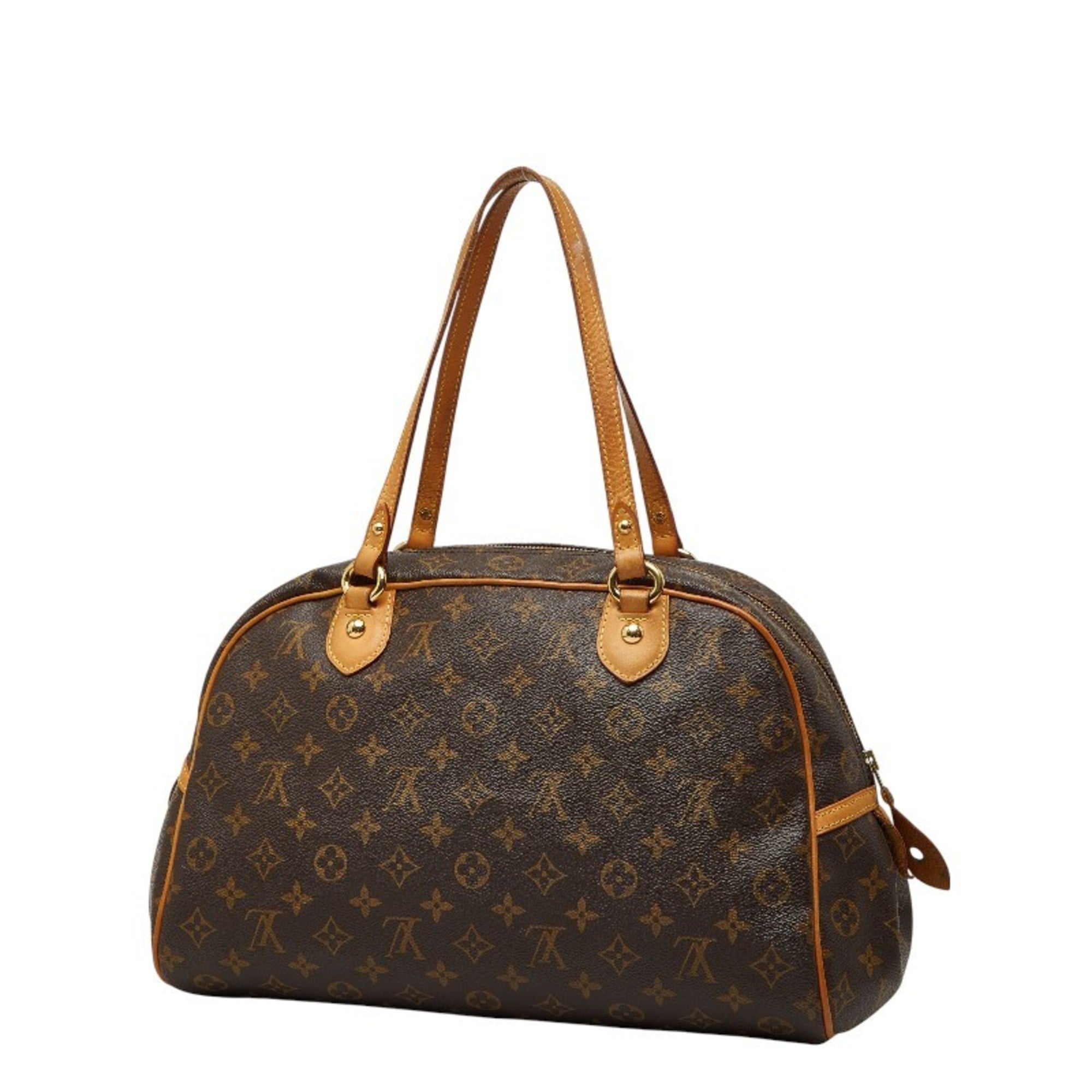 Louis Vuitton Brown Pvc Leather Handbag Shoulder Bag (Pre-Owned)