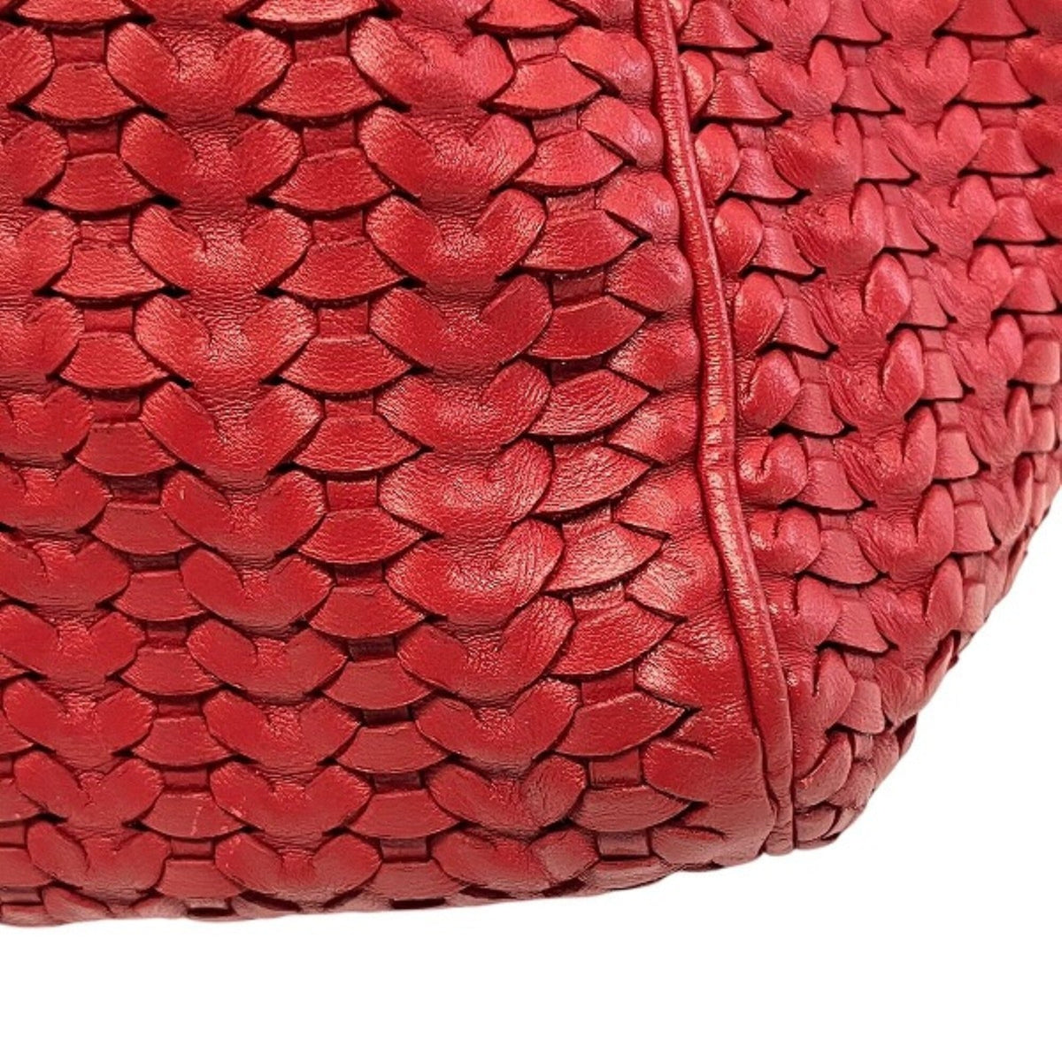 Christian Dior Red Color Leather Handbag (Pre-Owned)