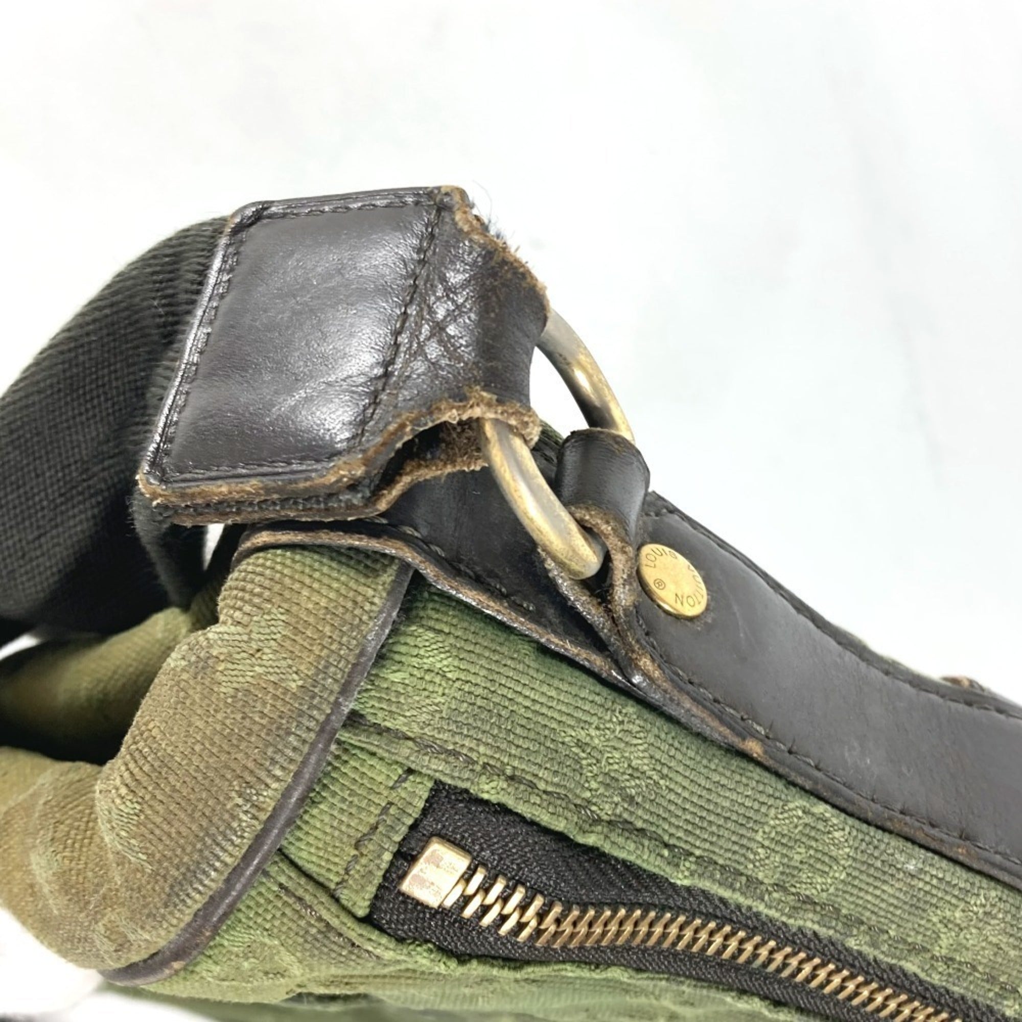 Louis Vuitton Khaki Monogram Mini Canvas Shoulder Bag (Pre-Owned)