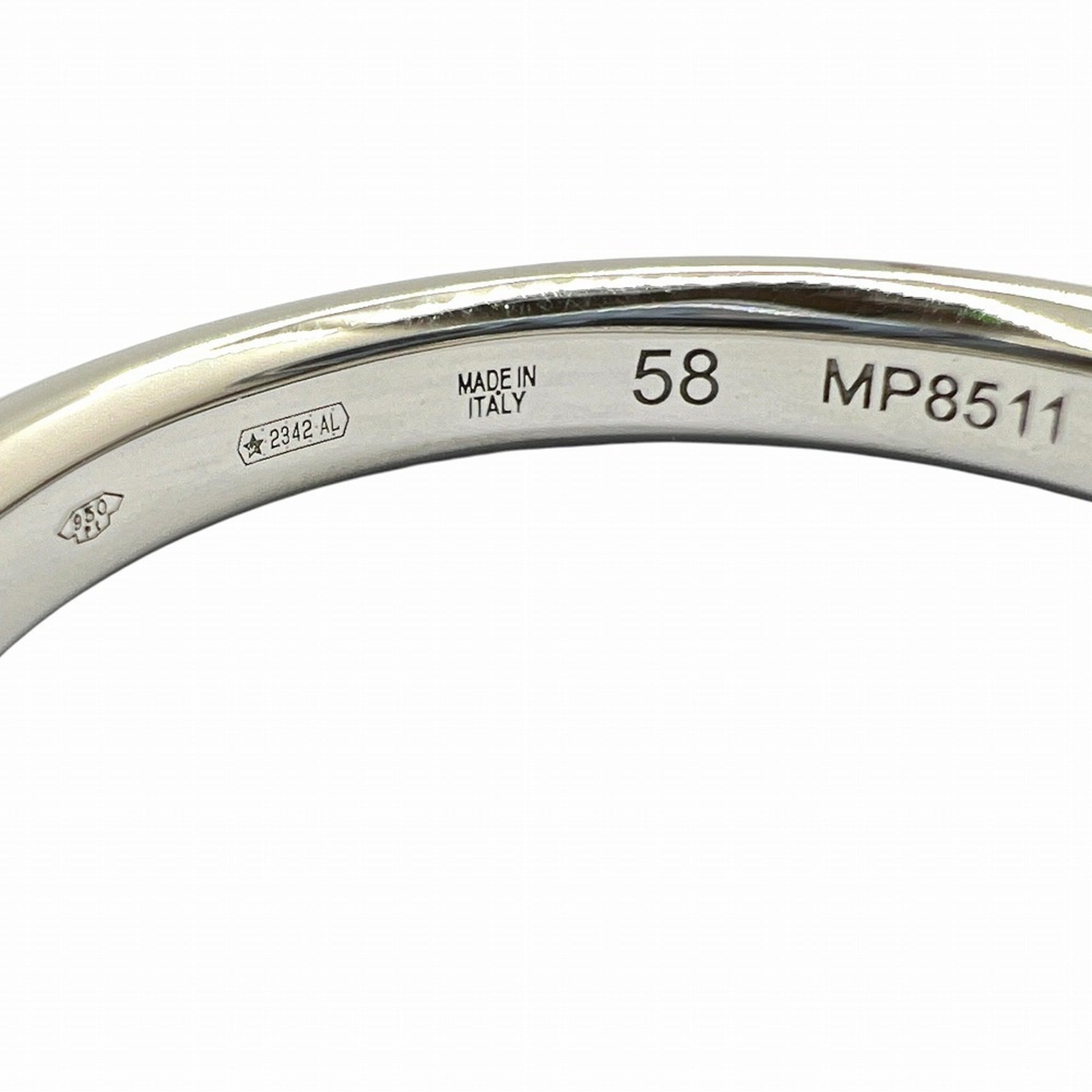Bvlgari Platinum Platinum 950 Band Ring (Pre-Owned)