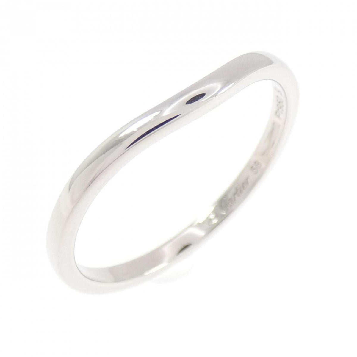 Cartier Platinum Platinum 950 Band Ring (Pre-Owned)