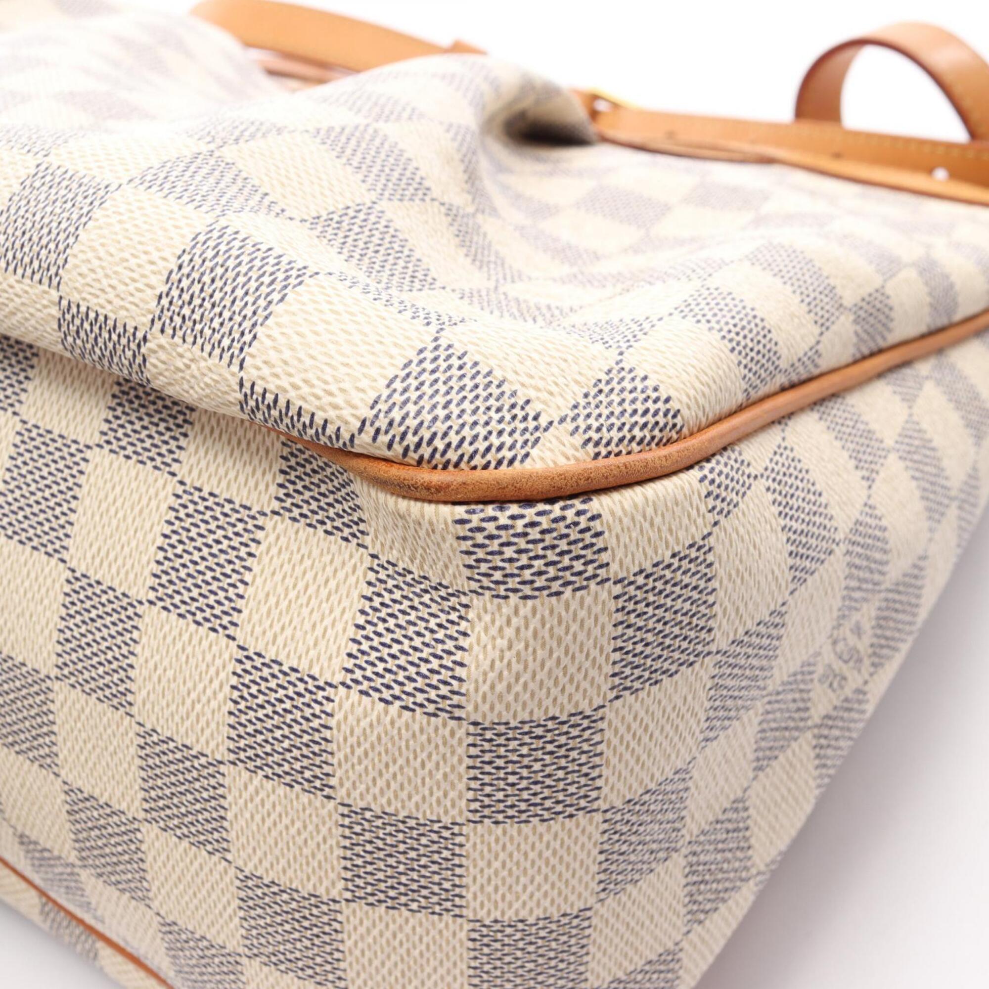Louis Vuitton White Pvc Coated Canvas Leather Handbag Shoulder Bag (Pre-Owned)