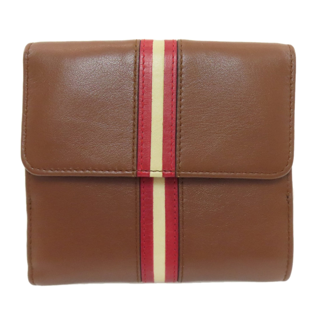 Bally Brown Leather Wallet (Bi-Fold) (Pre-Owned)