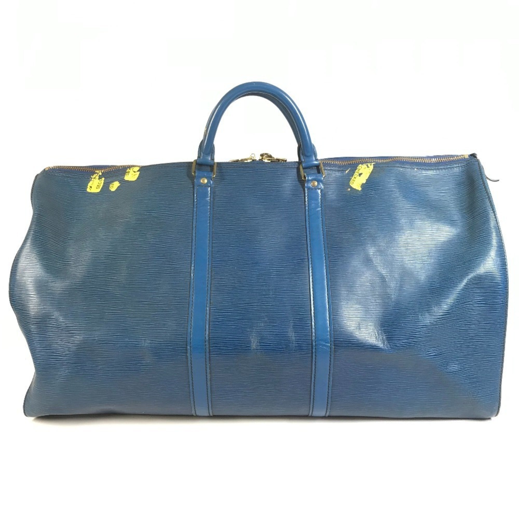 Louis Vuitton Blue Toledo Blue Epi Leather Boston Bag (Pre-Owned)