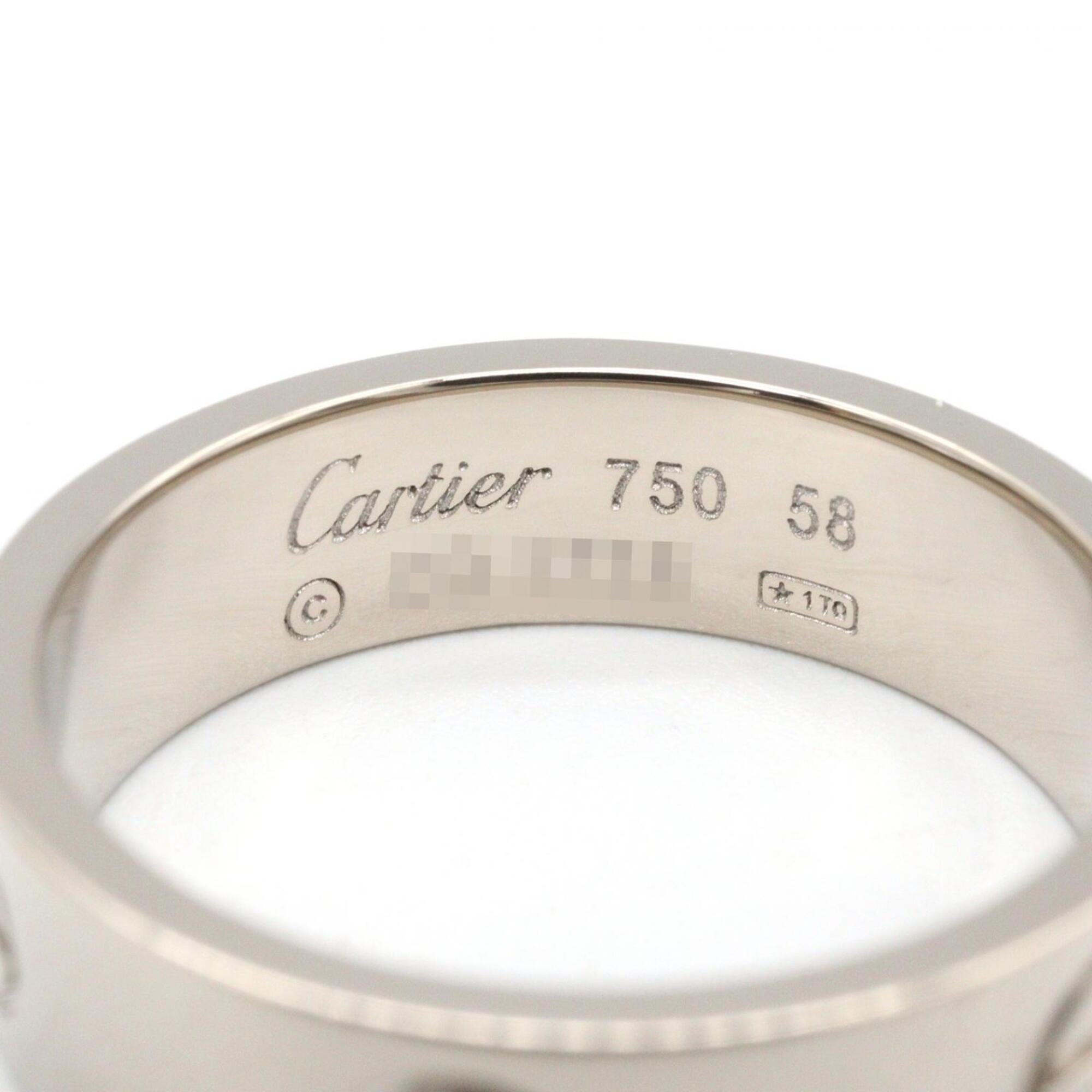 Cartier Silver White Gold (18K) Band Ring (Pre-Owned)