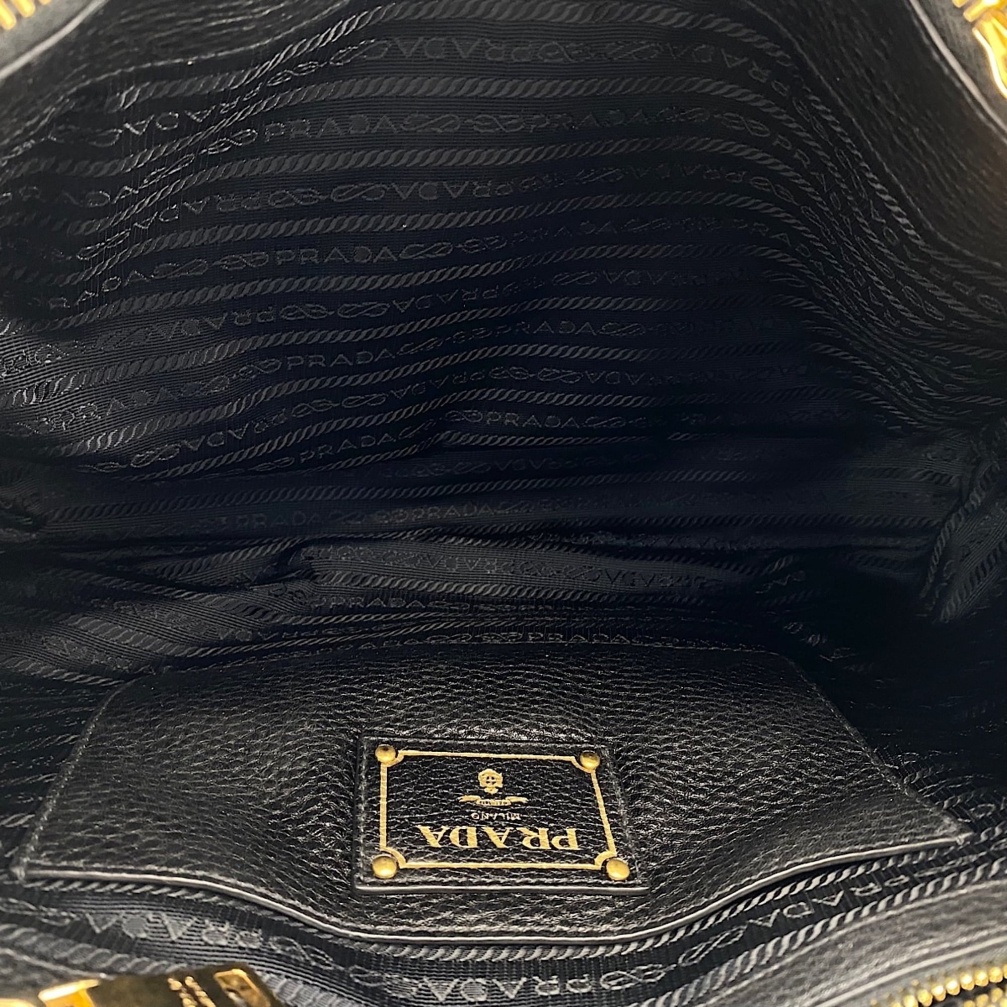 Prada Black Handbag Shoulder Bag (Pre-Owned)