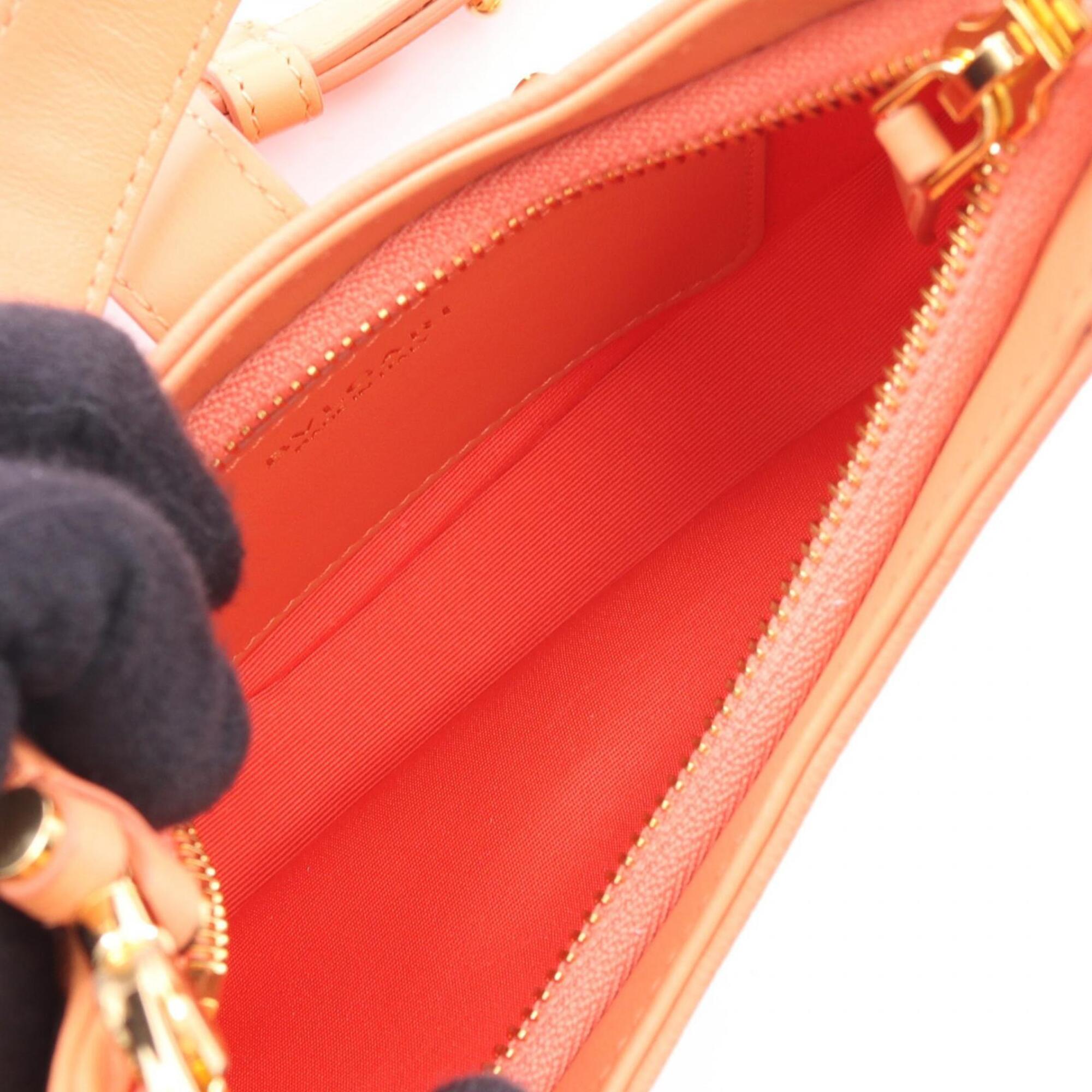 Bvlgari Orange Leather Handbag Shoulder Bag (Pre-Owned)