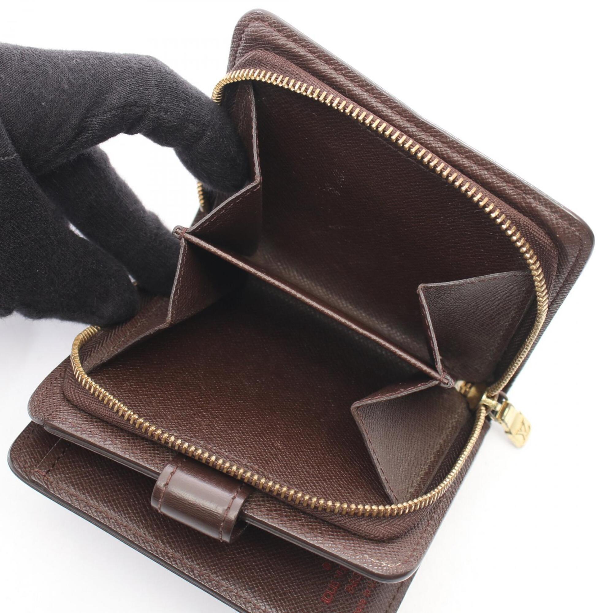 Louis Vuitton Brown Leather Pvc Wallet (Bi-Fold) (Pre-Owned)