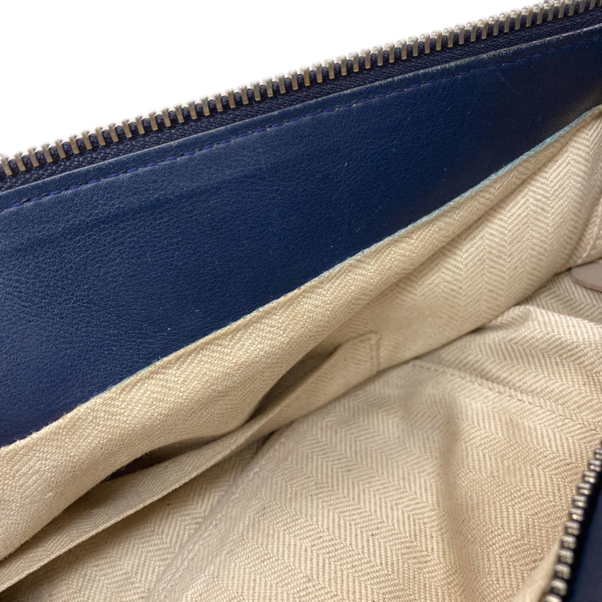 Loewe Navy Leather Handbag (Pre-Owned)