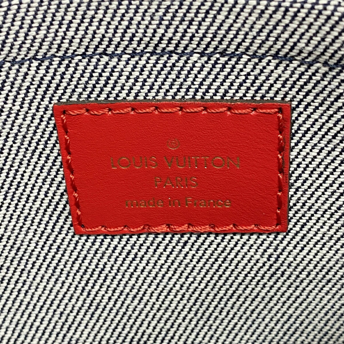 Louis Vuitton Blue Red Color Handbag (Pre-Owned)