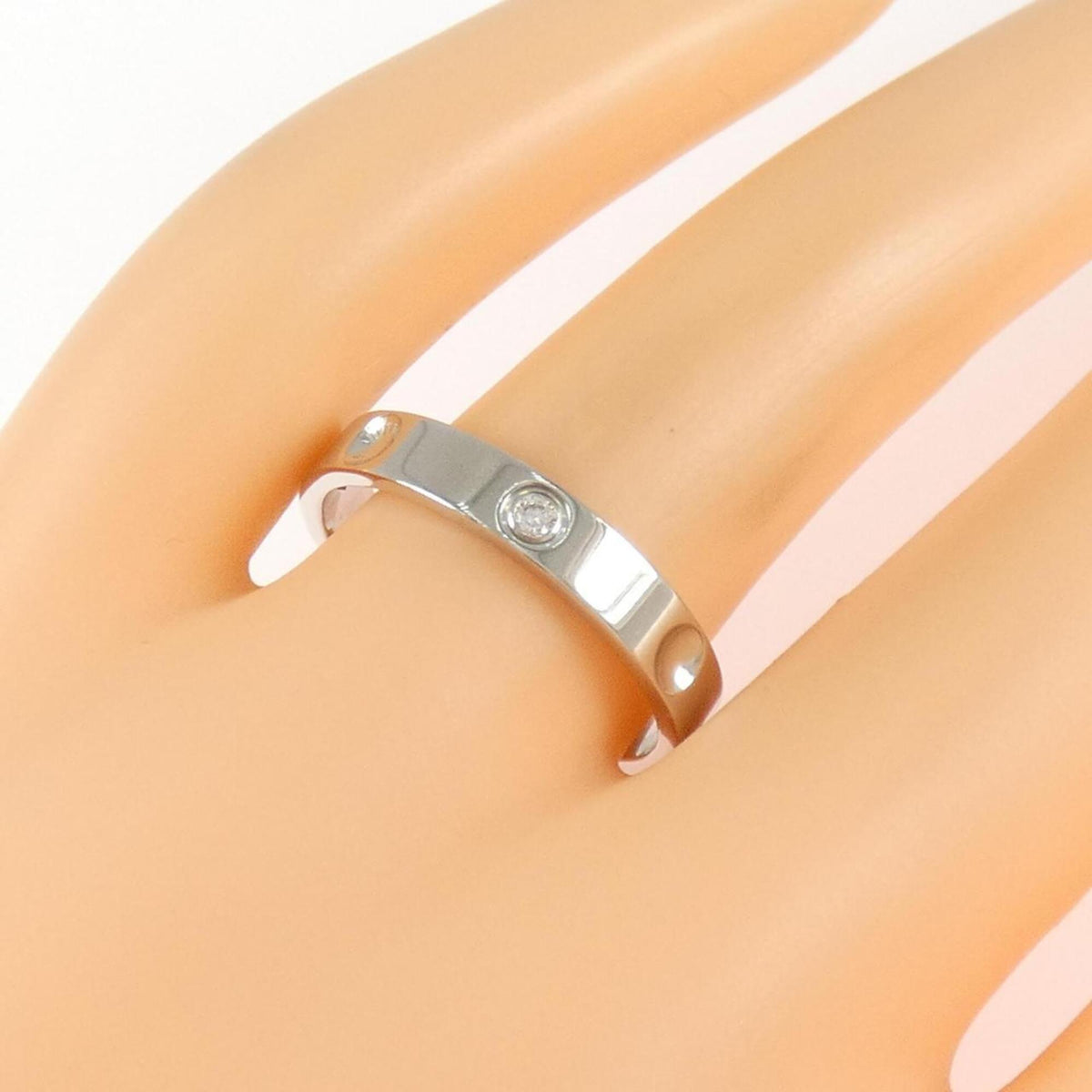 Louis Vuitton Platinum Platinum 950 Band Ring (Pre-Owned)