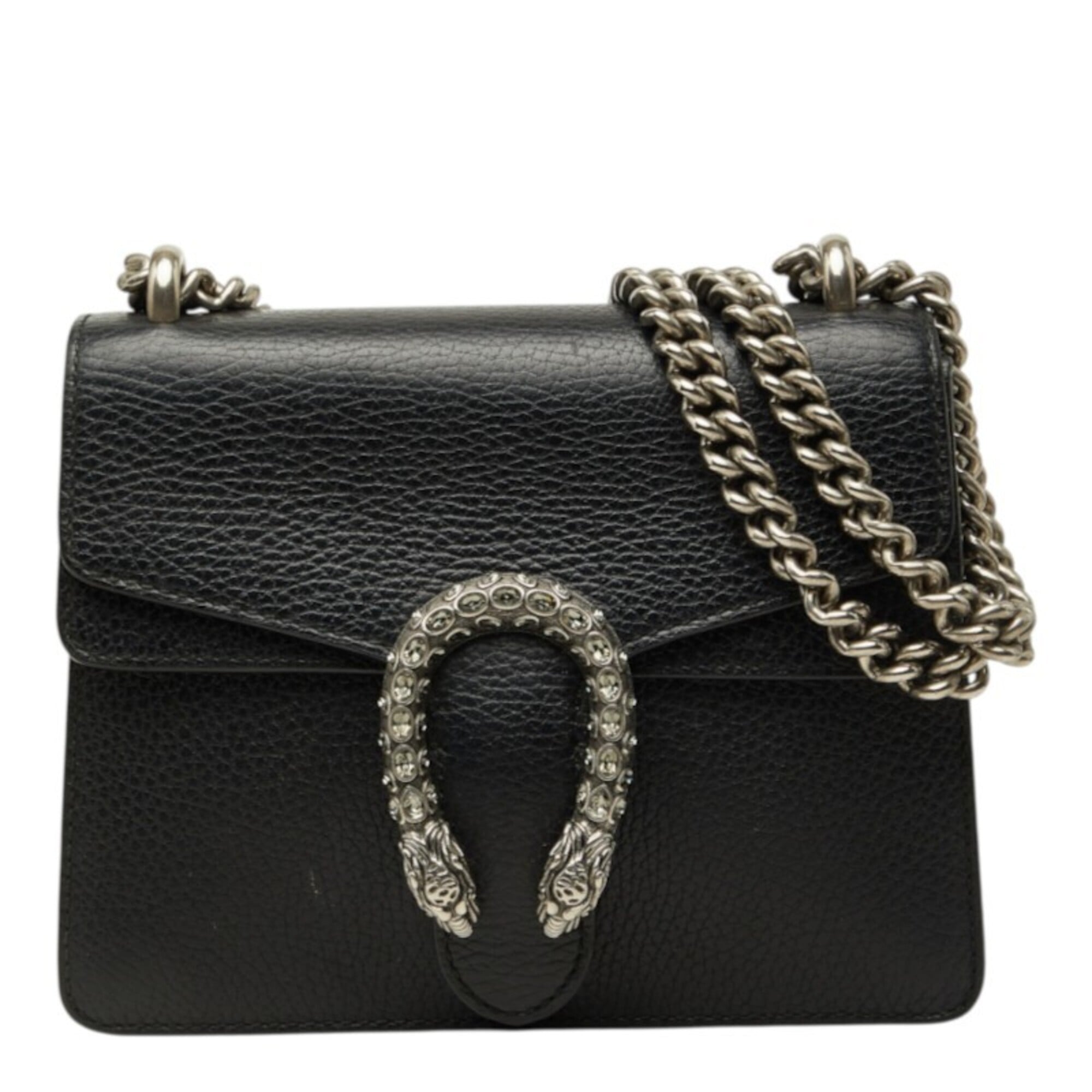 Gucci Beige Multi-Color Leather Rhinestone Shoulder Bag (Pre-Owned)