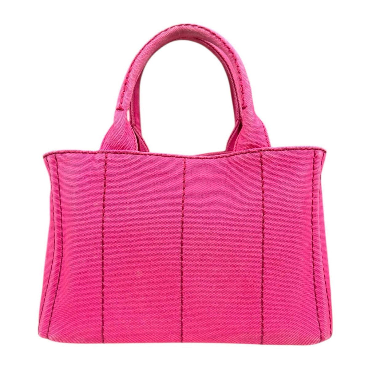 Prada Pink Canvas Shoulder Bag (Pre-Owned)