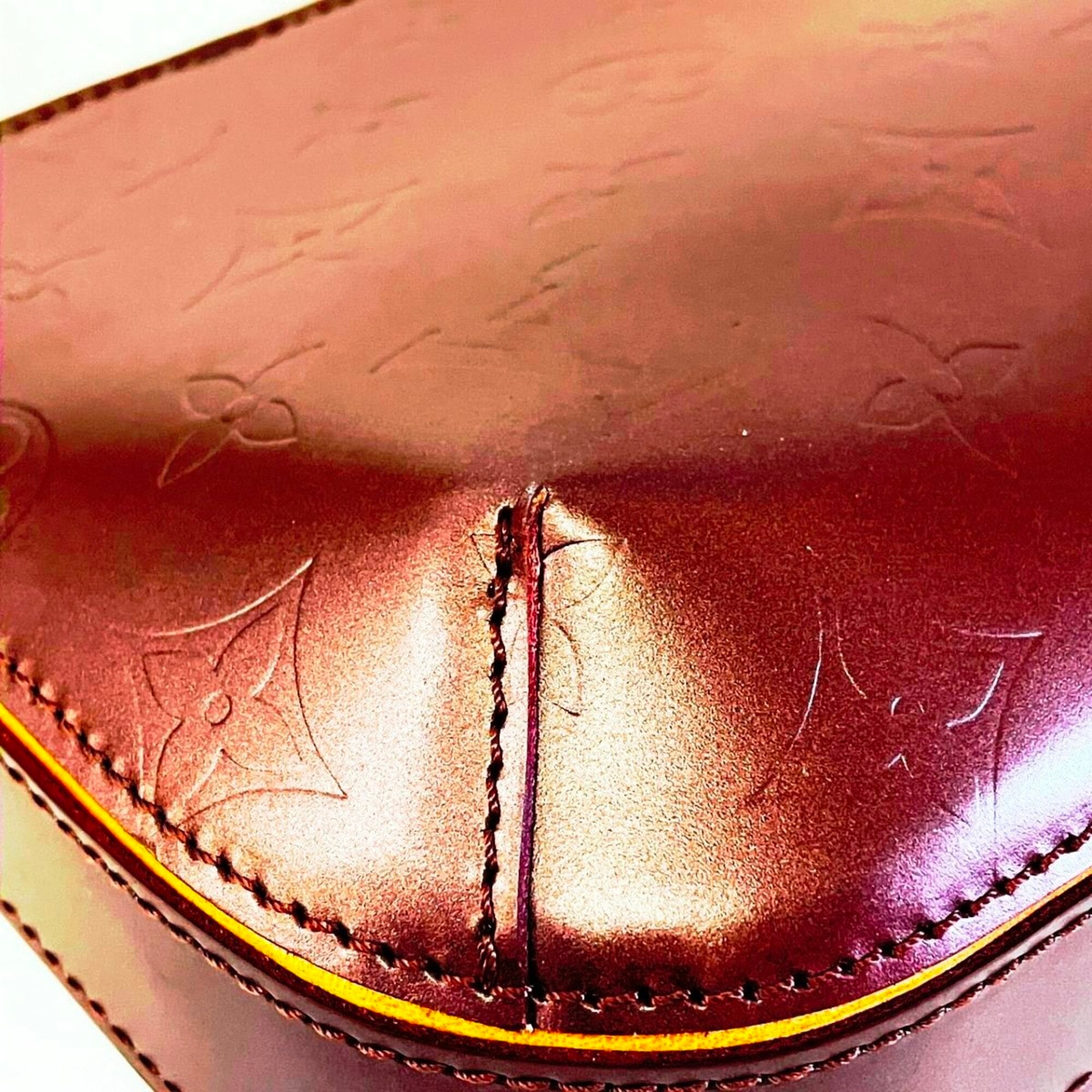 Louis Vuitton Monogram Mat Violet Leather Handbag (Pre-Owned)