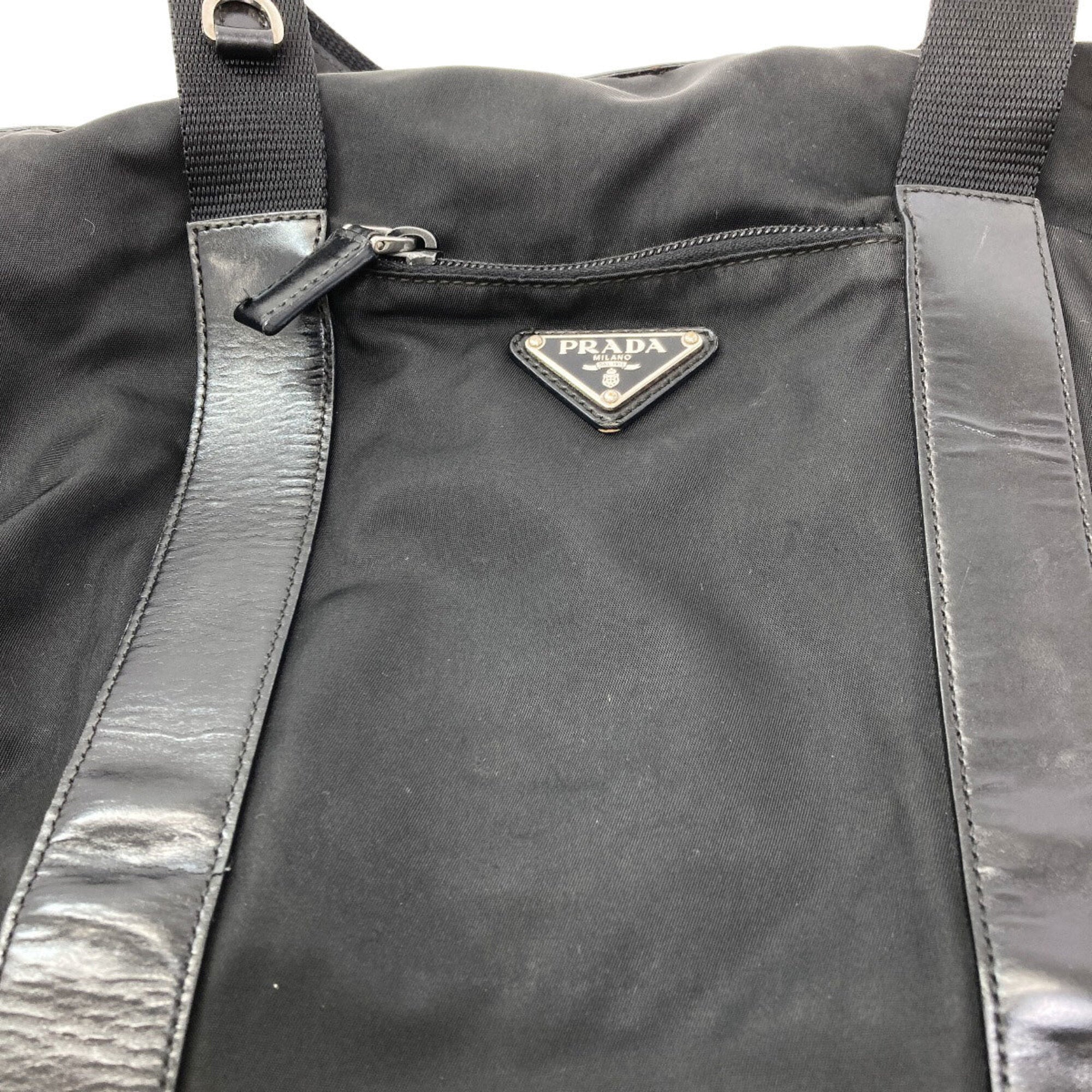 Prada Black Nylon Tote Bag (Pre-Owned)