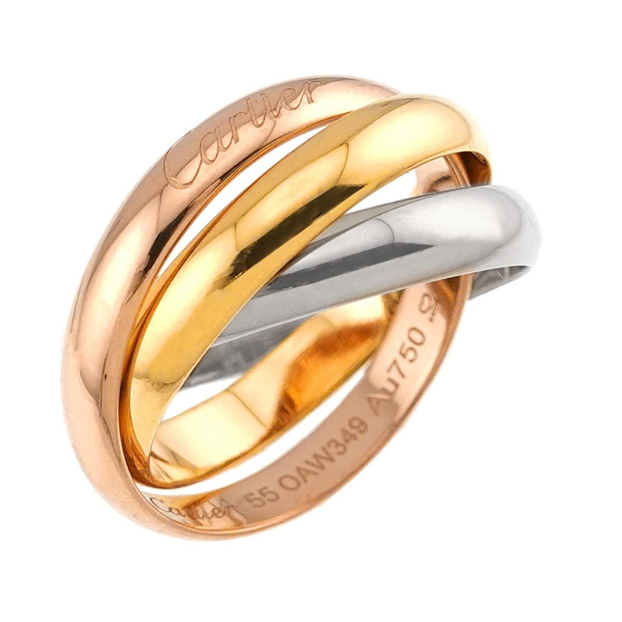 Cartier Yellow Gold (18K) Pink Gold (18K) White Gold (18K) Band Ring (Pre-Owned)