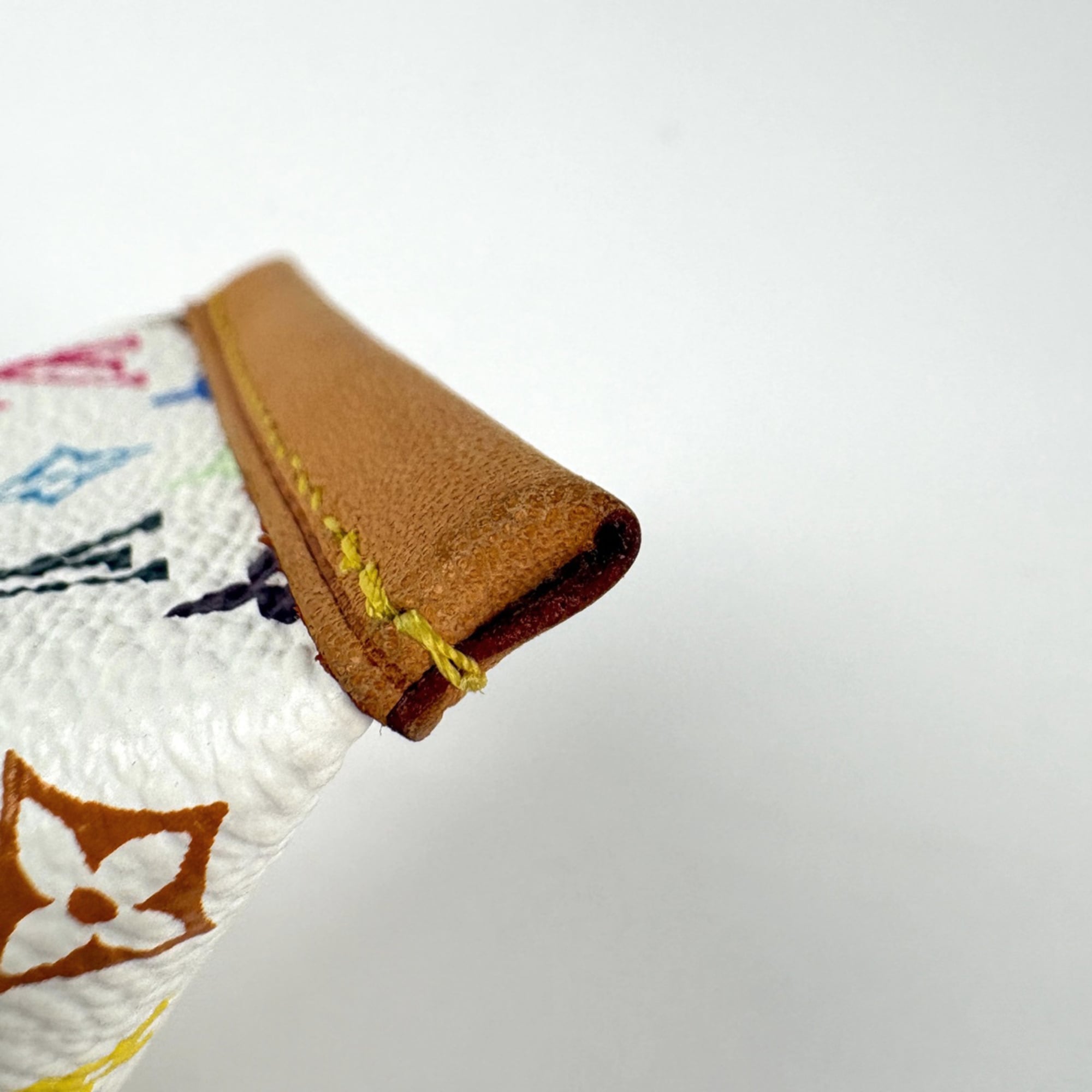 Louis Vuitton Blanc White Monogram Multicolore Coin Purse/Coin Case (Pre-Owned)