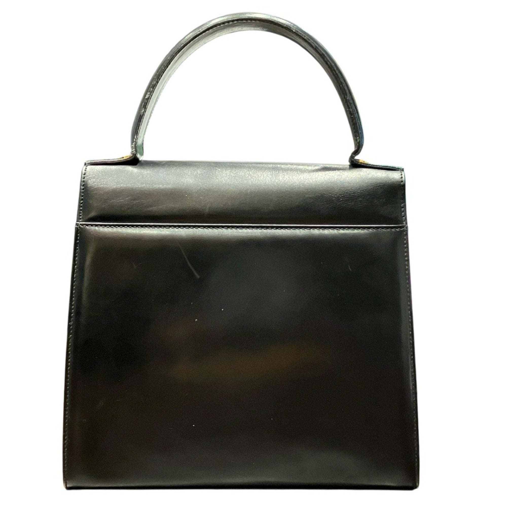 Salvatore Ferragamo Black Leather Handbag (Pre-Owned)