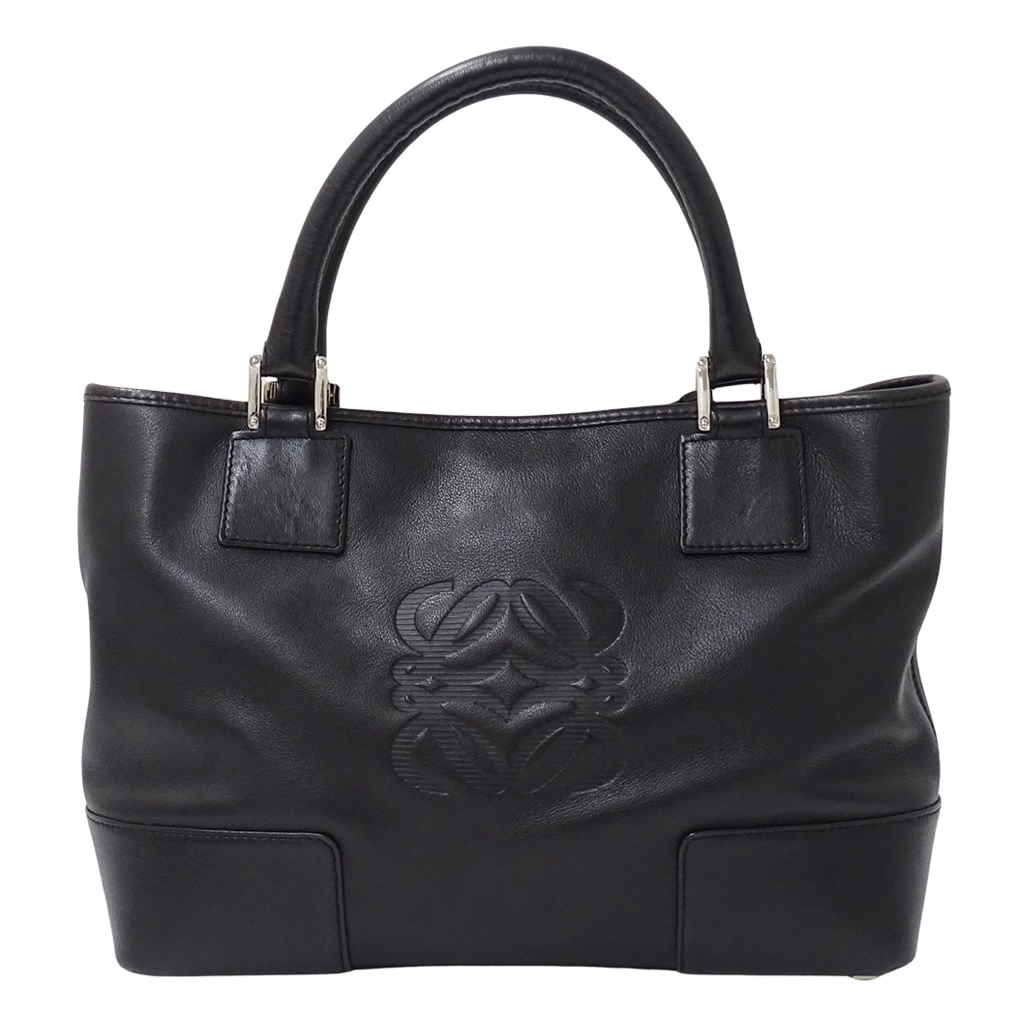 Loewe Black Leather Handbag (Pre-Owned)