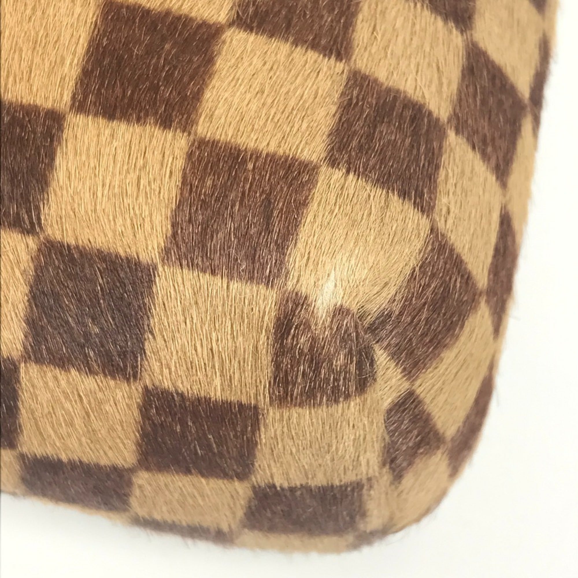 Louis Vuitton Brown Ebene Leather Pochette Shoulder Bag (Pre-Owned)
