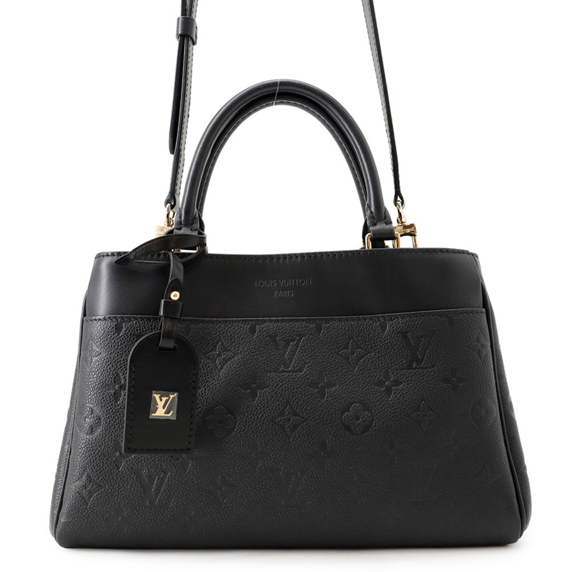 Louis Vuitton Noir Monogram Empreinte Handbag Shoulder Bag (Pre-Owned)