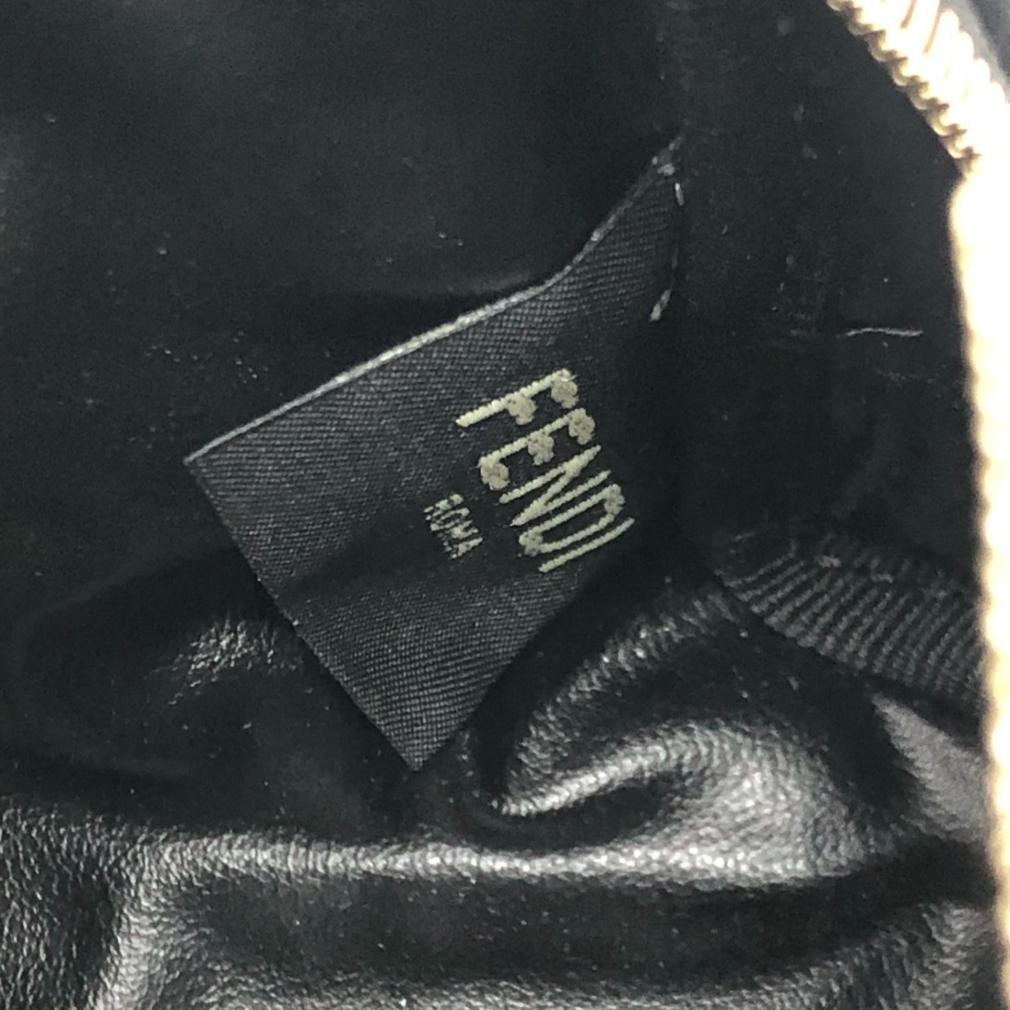 Fendi Zucca Black Canvas Pouch Wash Bag (Pre-Owned)