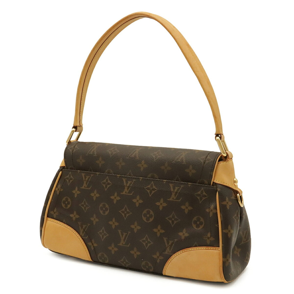 Louis Vuitton Brown Monogram Canvas Handbag Shoulder Bag (Pre-Owned)