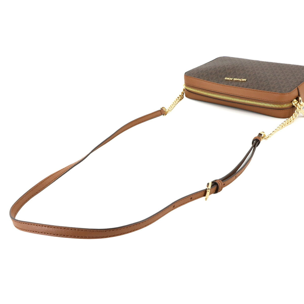 Michael Kors Brown Pvc Leather Handbag Shoulder Bag (Pre-Owned)