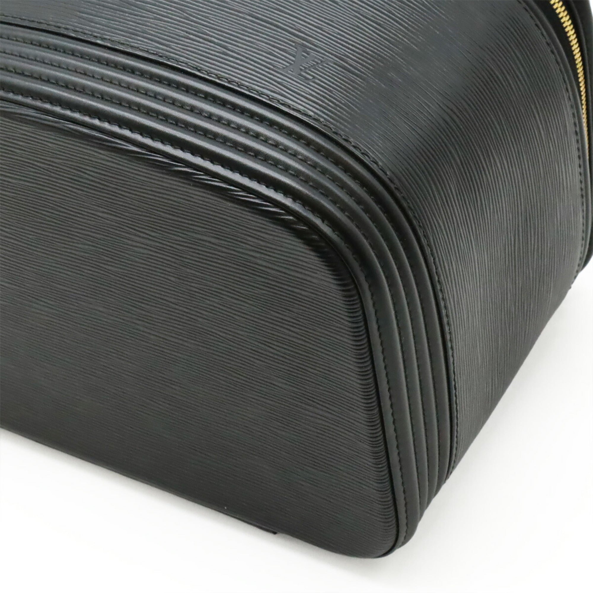 Louis Vuitton Noir Epi Leather Handbag Shoulder Bag Vanity Bag (Pre-Owned)