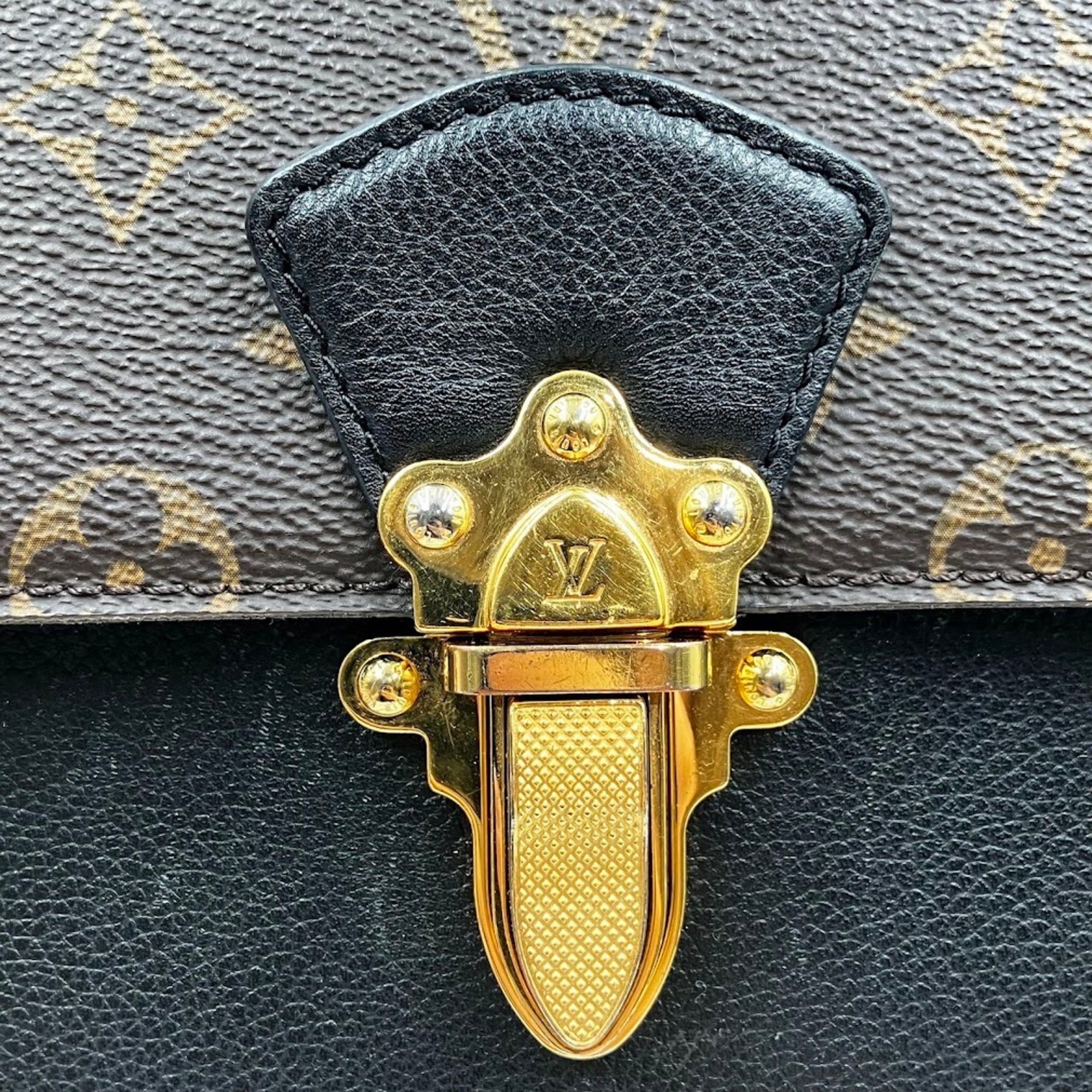 Louis Vuitton Monogram Black Brown Pvc Shoulder Bag (Pre-Owned)