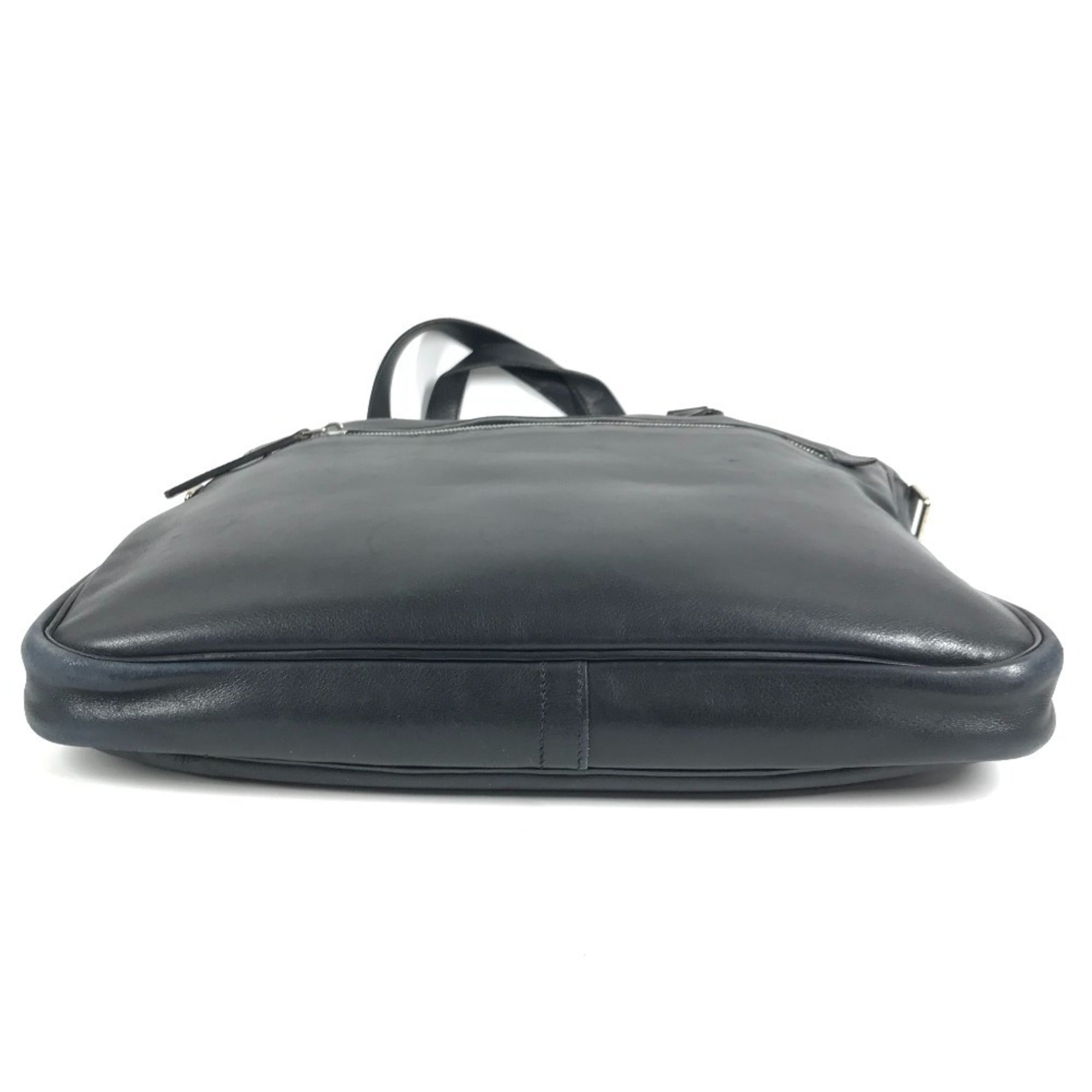 Hermes Black Leather Handbag Shoulder Bag Tote Bag (Pre-Owned)