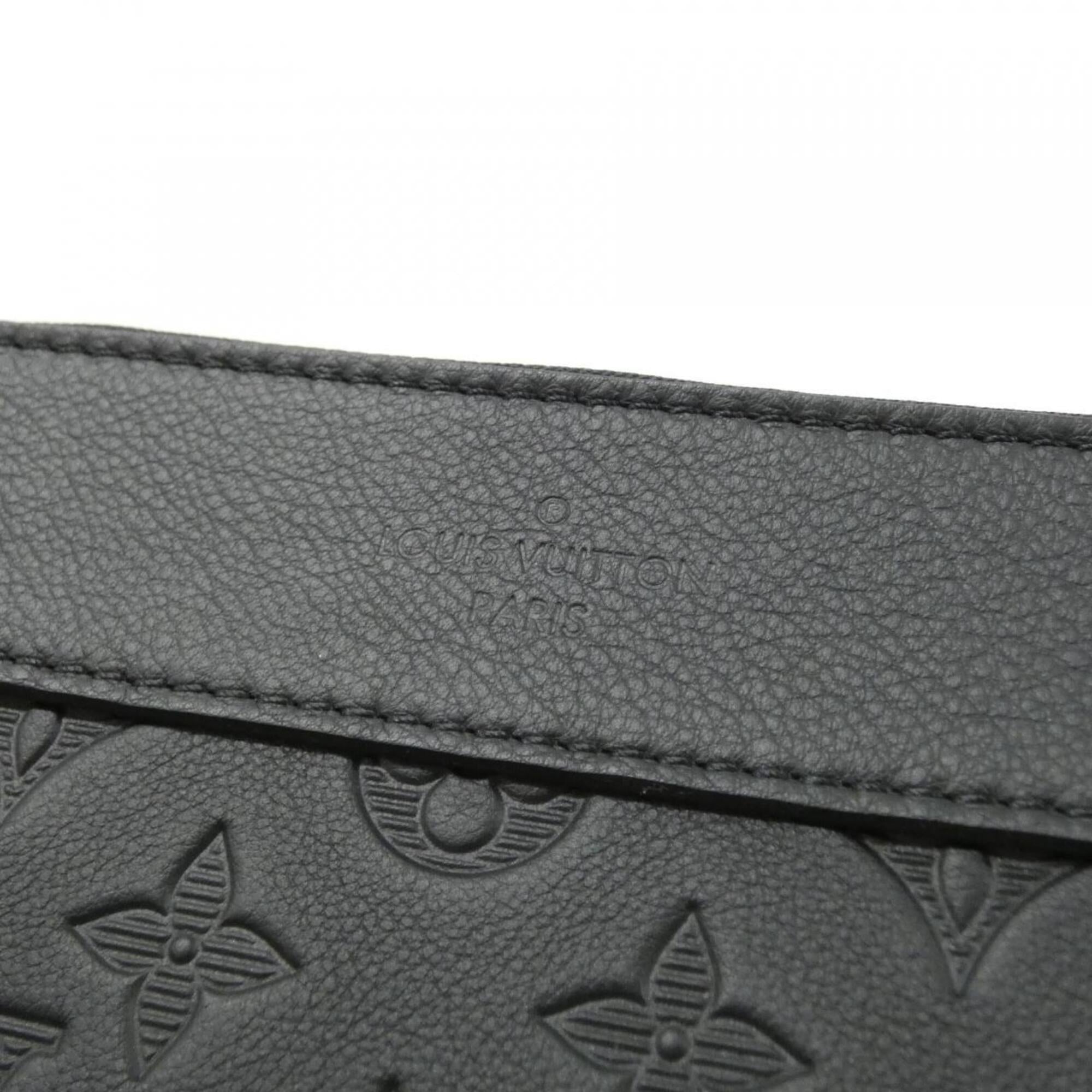 Louis Vuitton Black Leather Handbag Pochette (Pre-Owned)