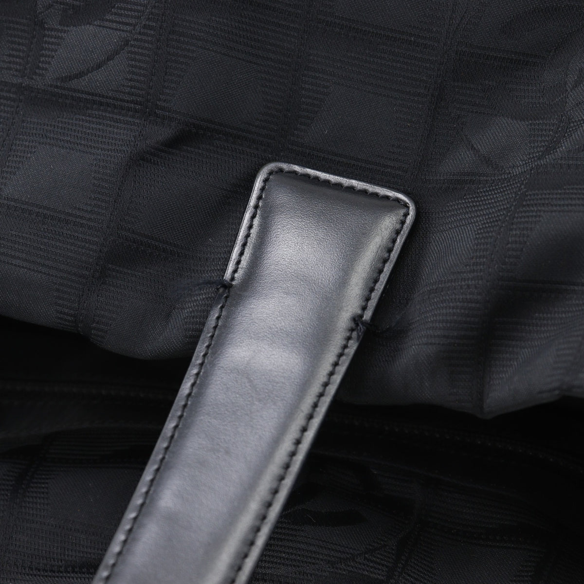 Chanel Black New Travel Line Tote Bag Weekend Bag (Pre-Owned)