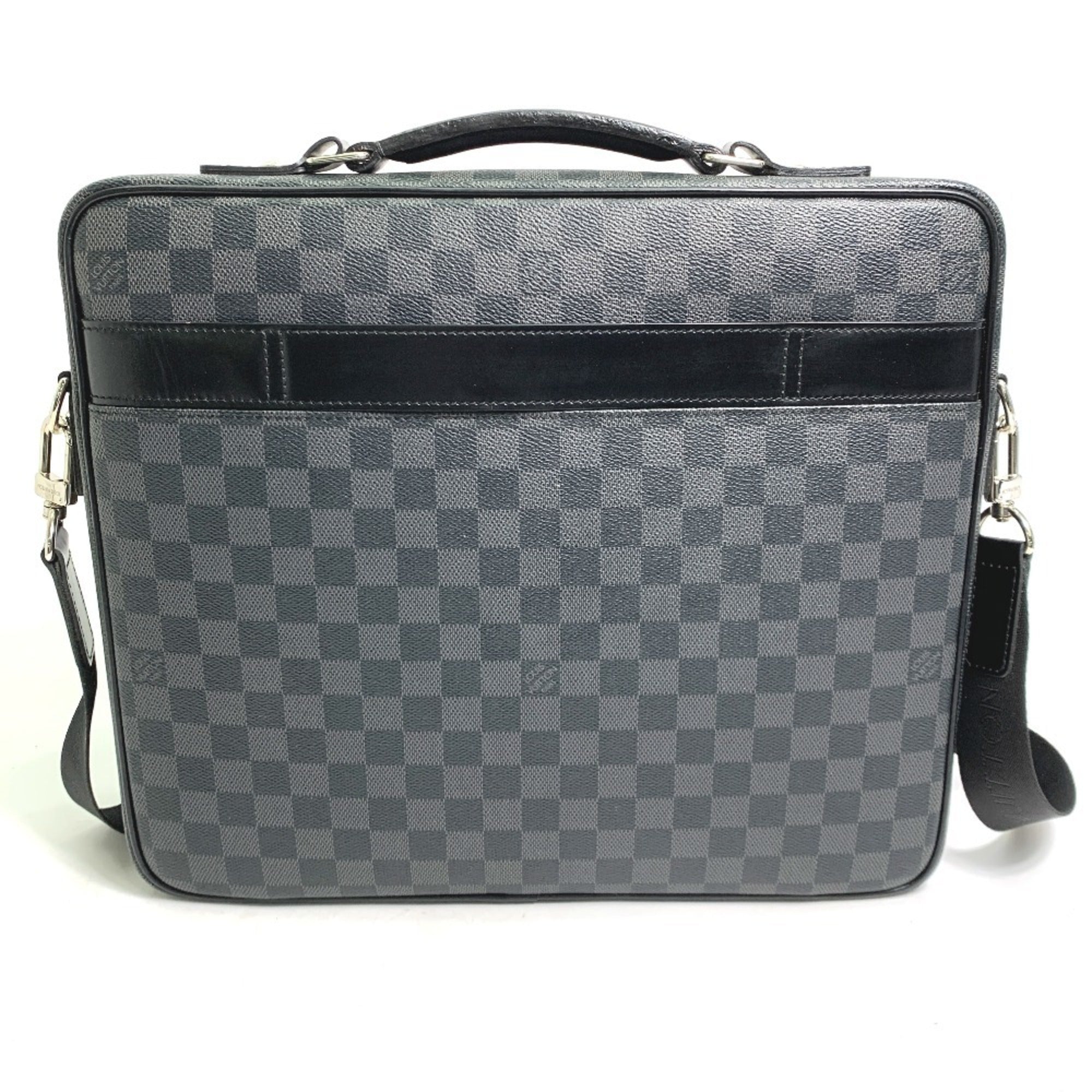 Louis Vuitton Damier Graphite Black Damier Graphite Shoulder Bag (Pre-Owned)