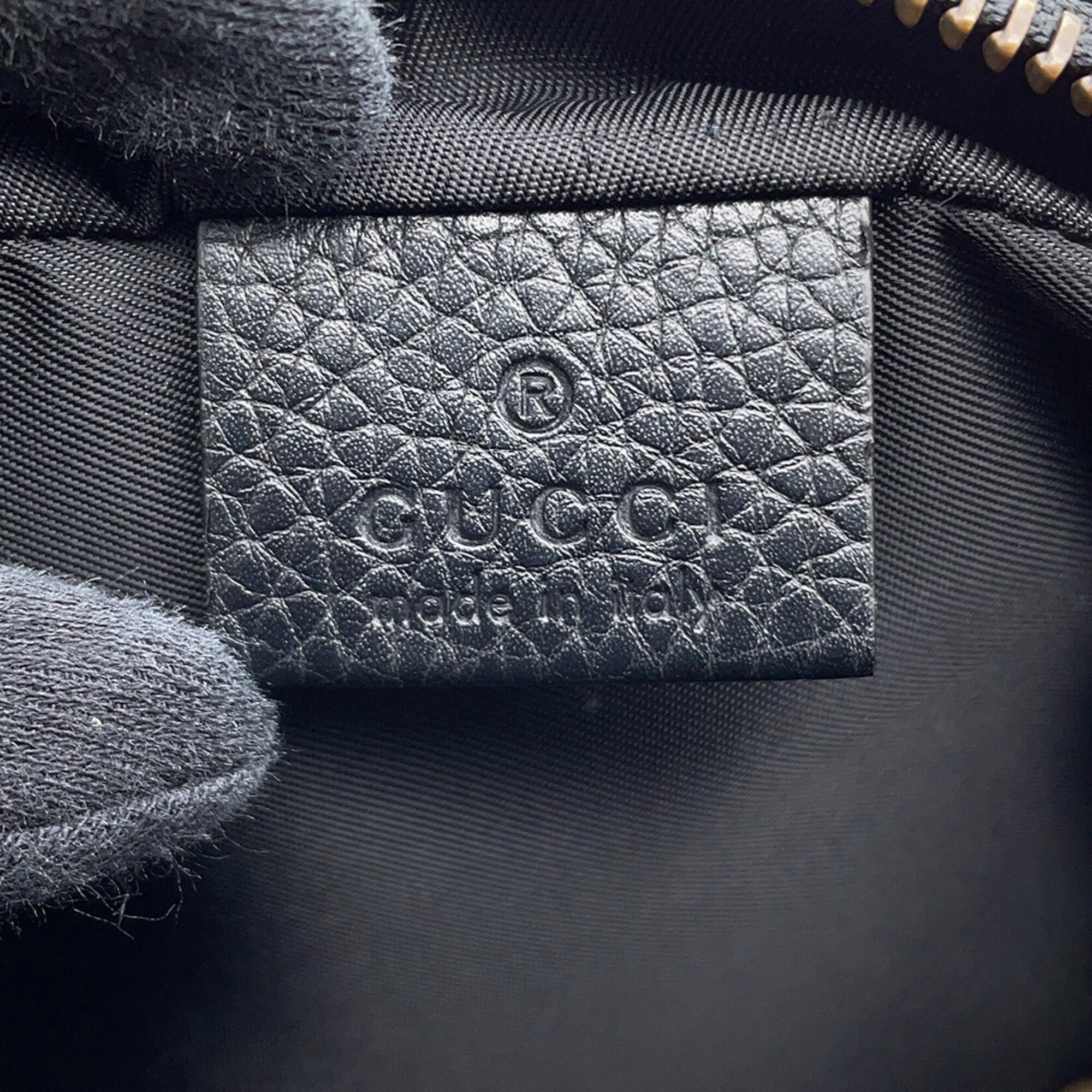 Gucci Soho Black Leather Handbag Shoulder Bag (Pre-Owned)