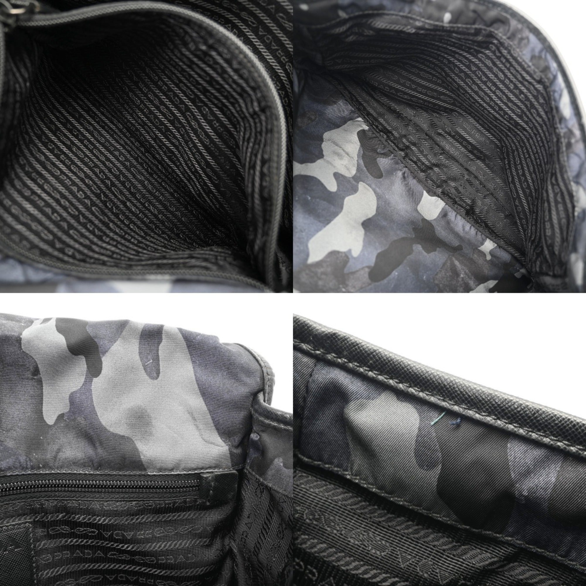 Prada Blue Nylon Shoulder Bag (Pre-Owned)